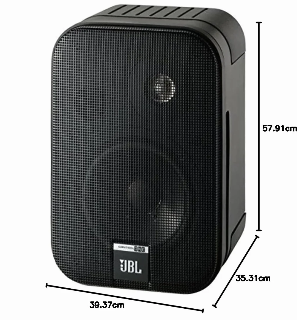 JBL Control One Rugged 2-Way 100 mm (4") głośniki do monitora satelitarnego (para) - czarny chrom