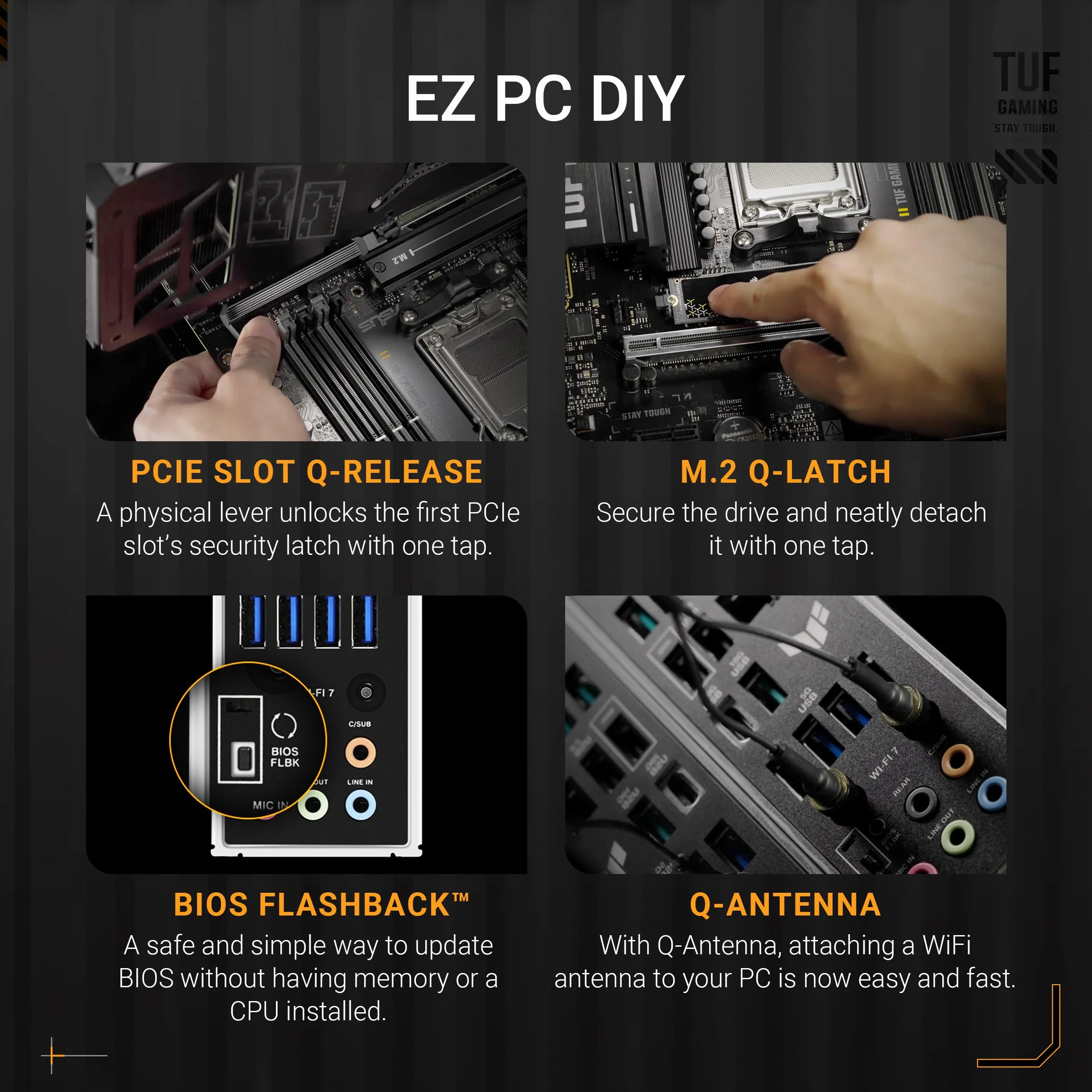 ASUS TUF Gaming B850-Plus WiFi płyta główna AMD ATX, DDR5, PCIe 5.0, M.2, WiFi 7, 2.5 Gb Ethernet, USB-C 20 Gb/s