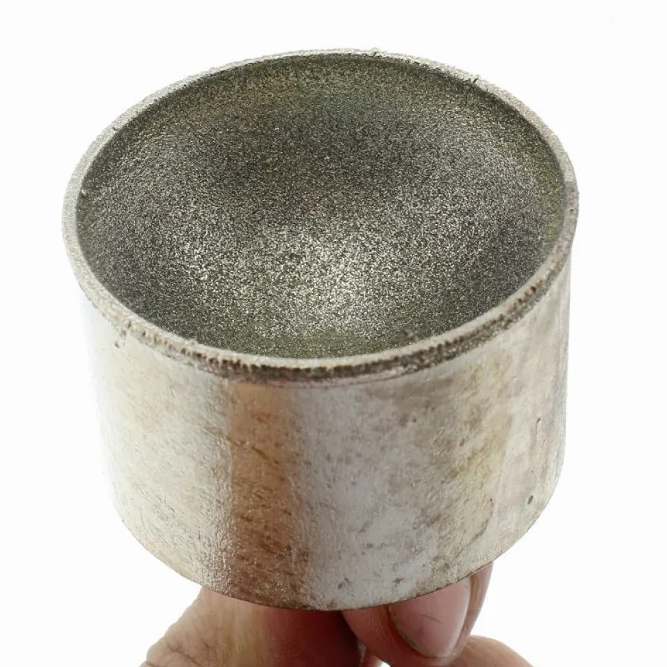 Kategoria: Kamienny garnitur, Diamentowy, sferyczny, wklęsły punkt montażowy 20-50 mm, ziarnistość 80, do rzeźbienia koralików z jadeitu(Diameter 21mm)
