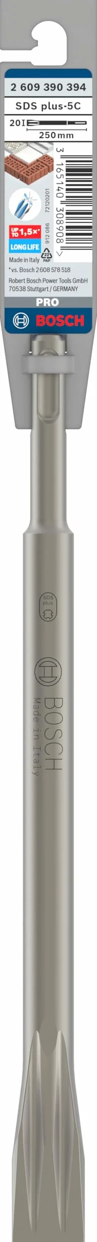 Bosch Profesional Dłuto płaskie SDS plus 250 x 20 mm