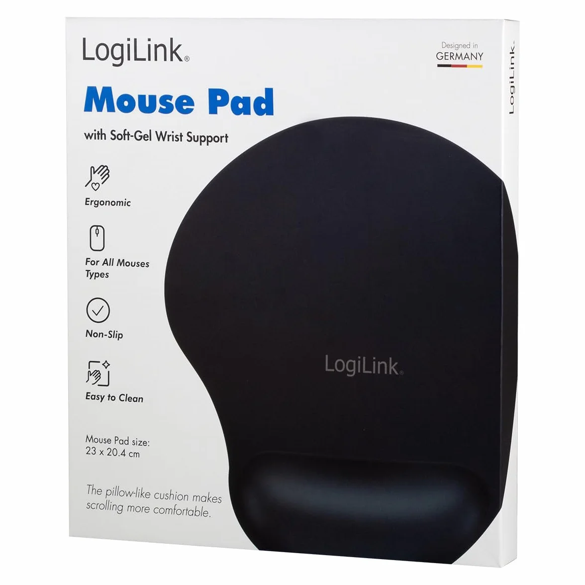 Logilink Id0027 Podkładka pod Mysz, Czarny, M