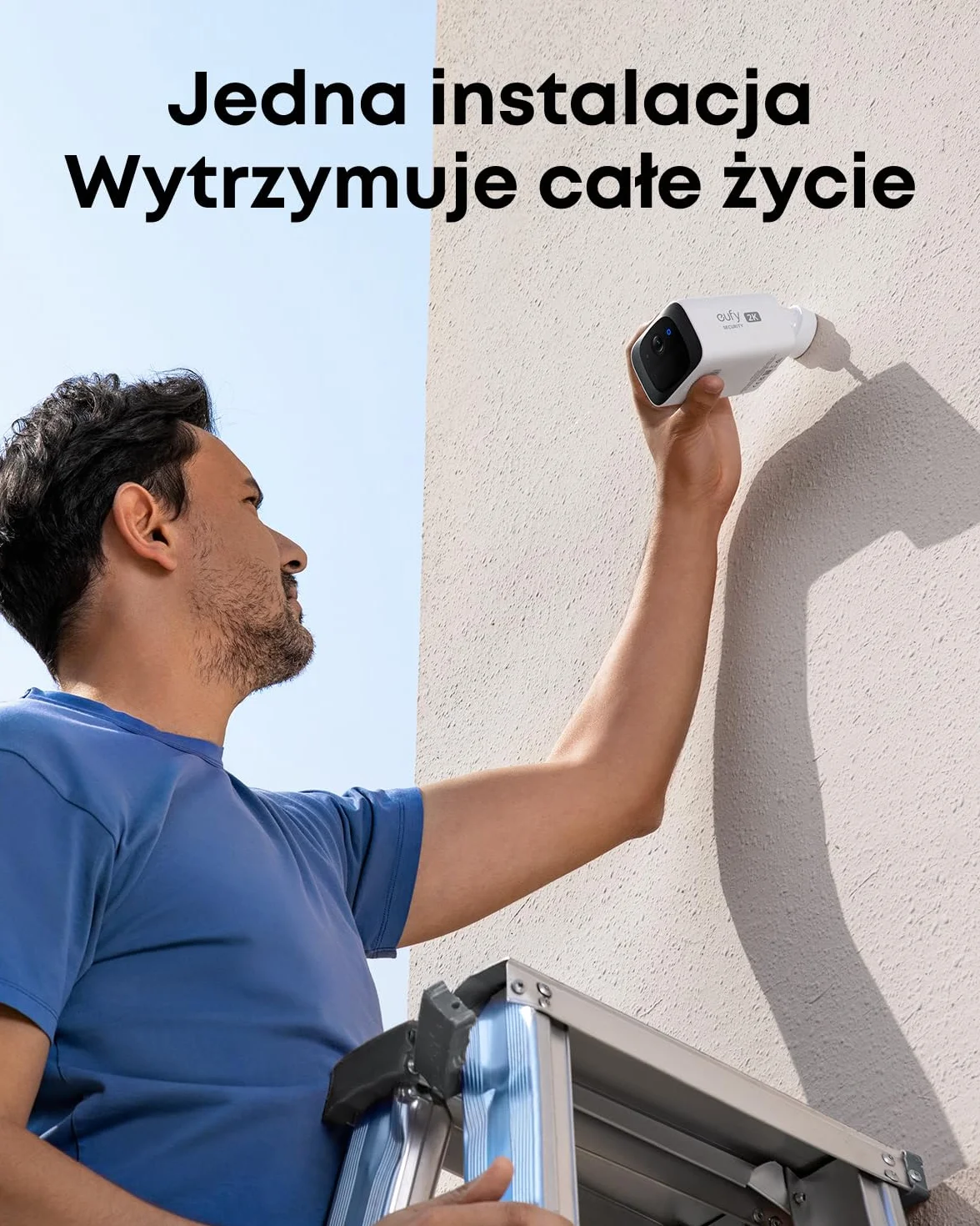 eufy Security SoloCam S220 kamera zewnętrzna bezprzewodowa zasilana energią słoneczną 2K Wi-Fi 2,4 GHz