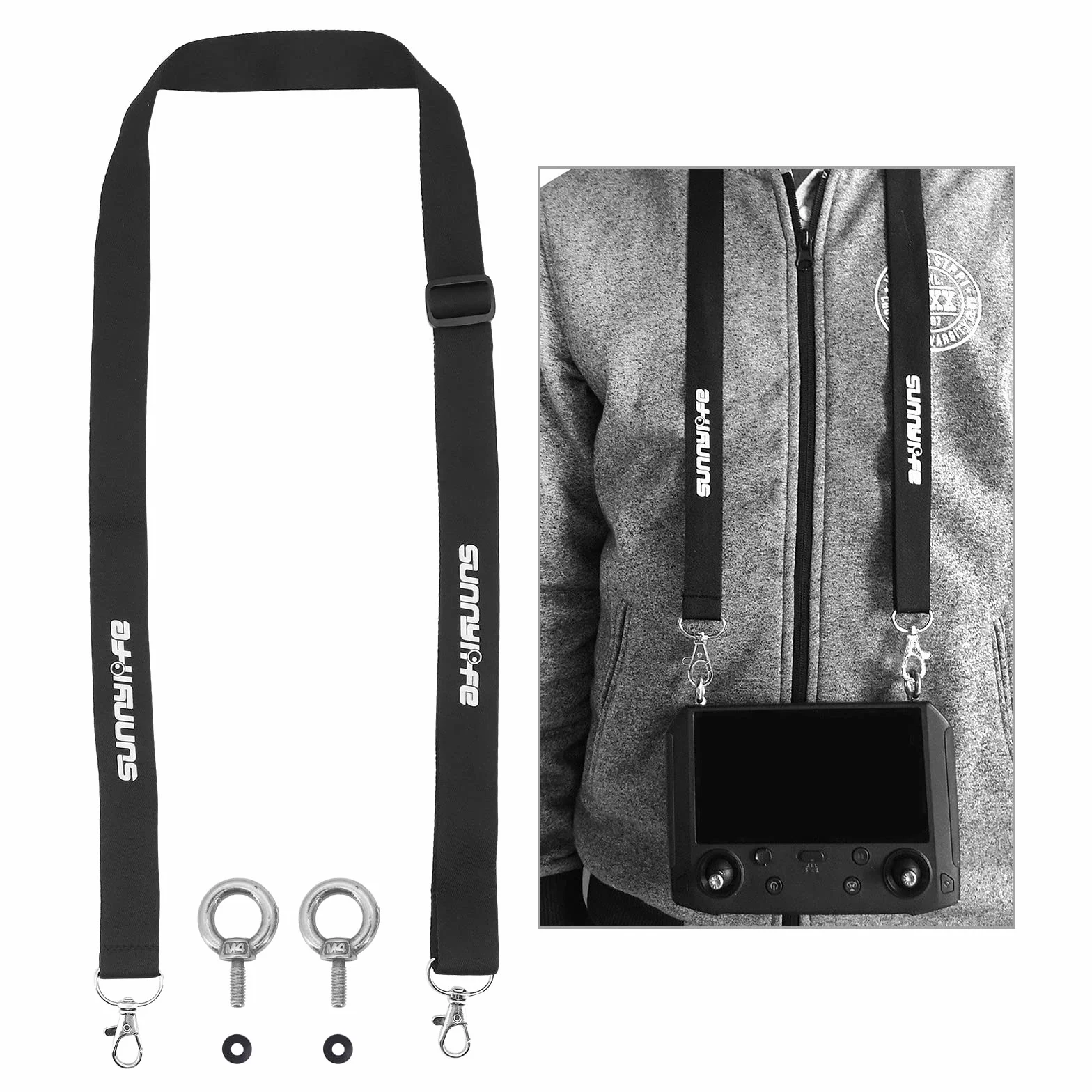 Smycz do inteligentnego kontrolera D-J-I Mavic 3 RC Pro Cine Smart RC Pro Controller z haczykiem, ekranem dotykowym, pilotem zdalnym, akcesoria do drona