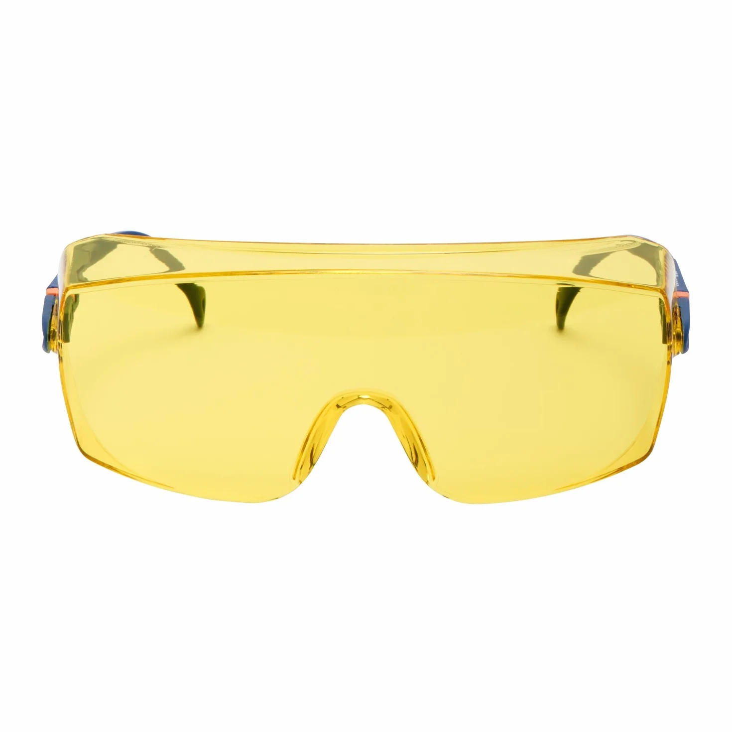 3M Okulary ochronne, 2802, bursztynowe soczewki, odporne na zarysowania, regulowana długość zauszników, rodzina żółtych kolorów