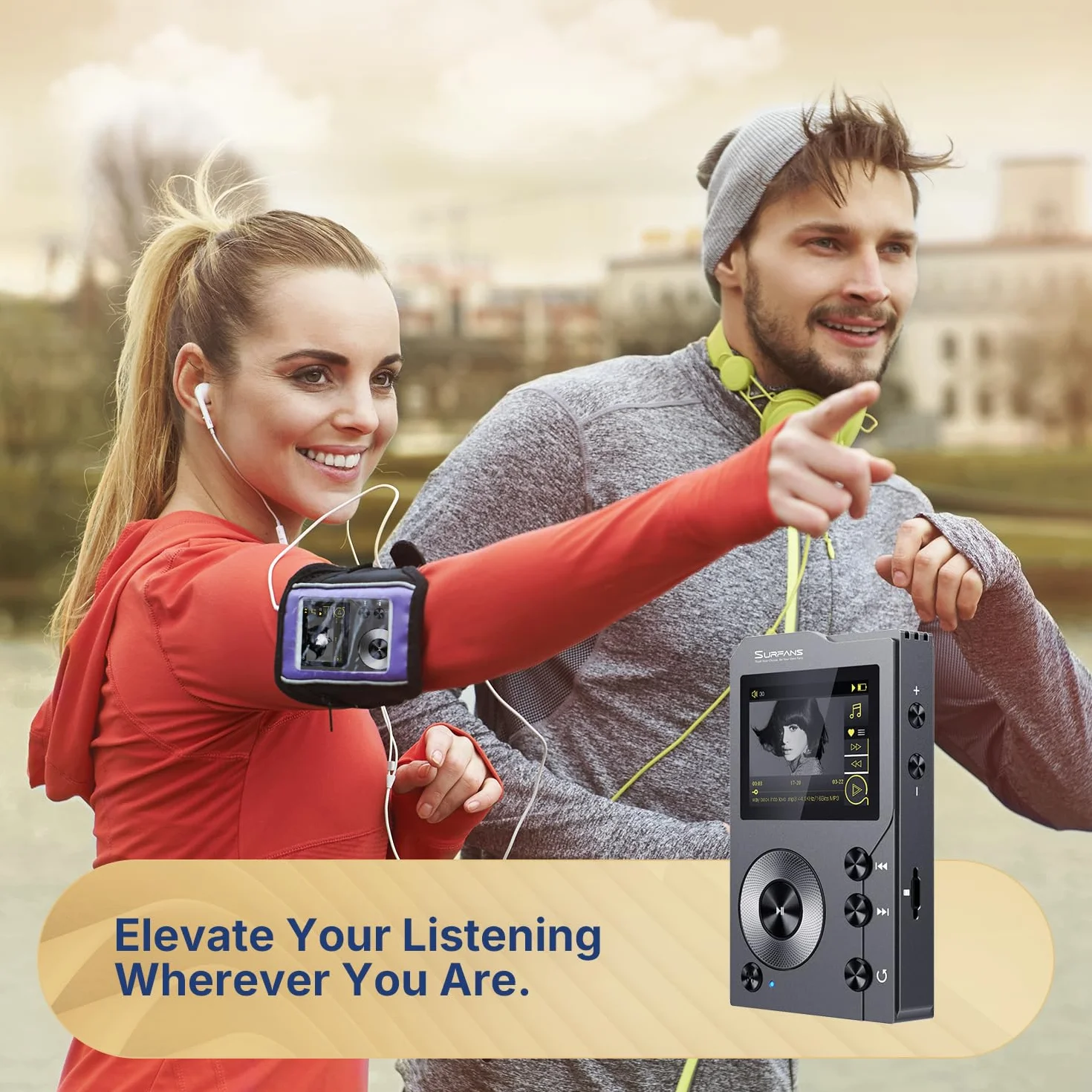 Surfans F20 MP3 odtwarzacz Bluetooth HiFi bezstratny DSD cyfrowy audio wysokiej rozdzielczości przenośny
