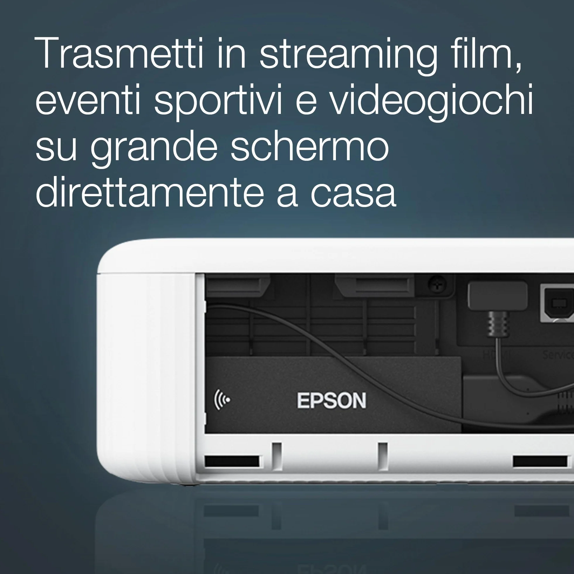 Epson CO-FH02 projektor 3LCD (Full HD 1920 x 1080p, 3000 lumenów, kolor biały i kolorowy, przekątna ekranu 9,93 m, Android TV, HDMI)