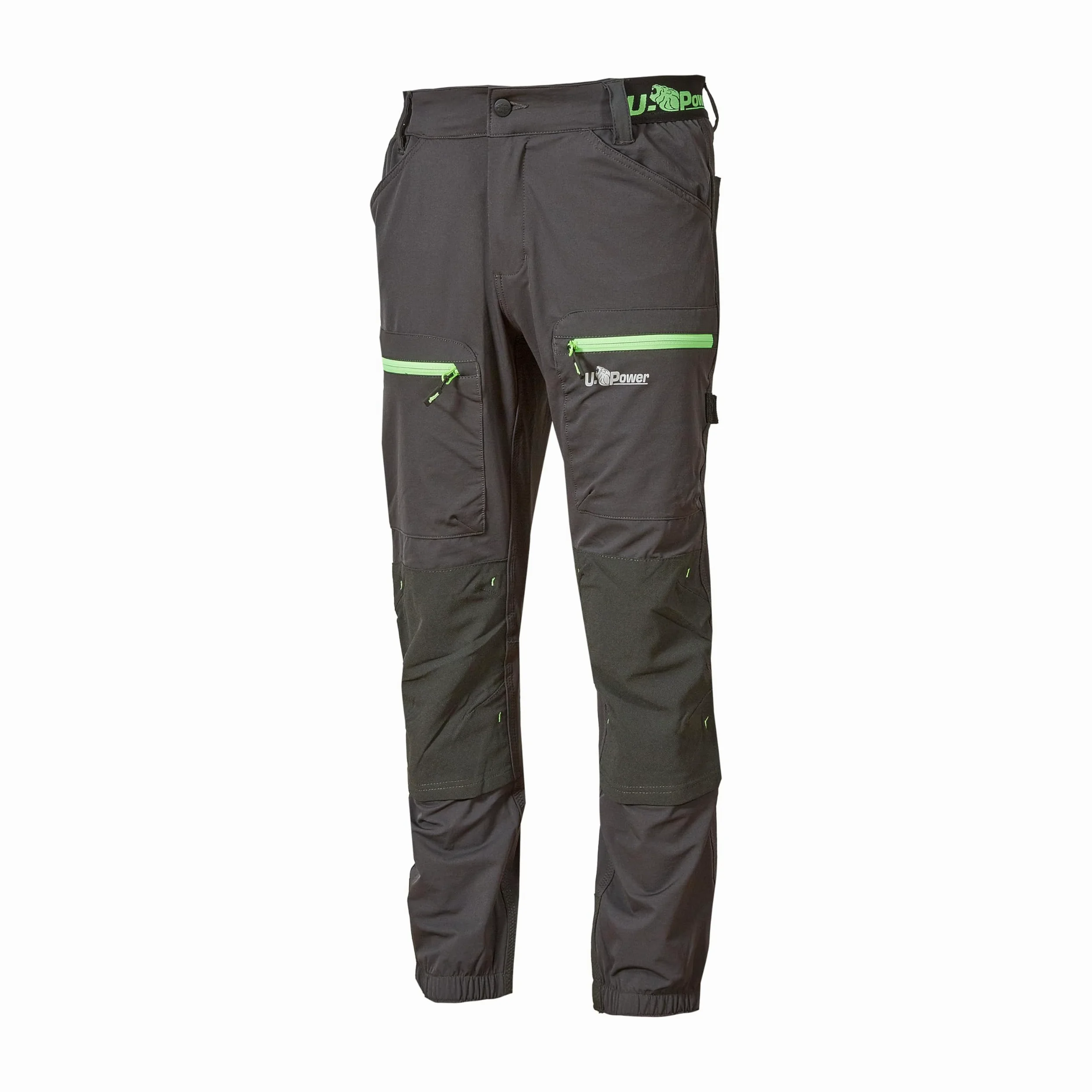 U POWER Spodnie robocze Stretch model Horizon Kolor: Asfalt Grey Green Artykuł: FU267RL rozmiar L, asfalt szary zielony