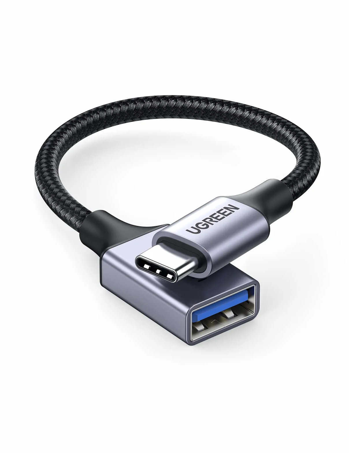 UGREEN USB 3.0 OTG Adapter USB C na USB A Kabel Jasnoszary