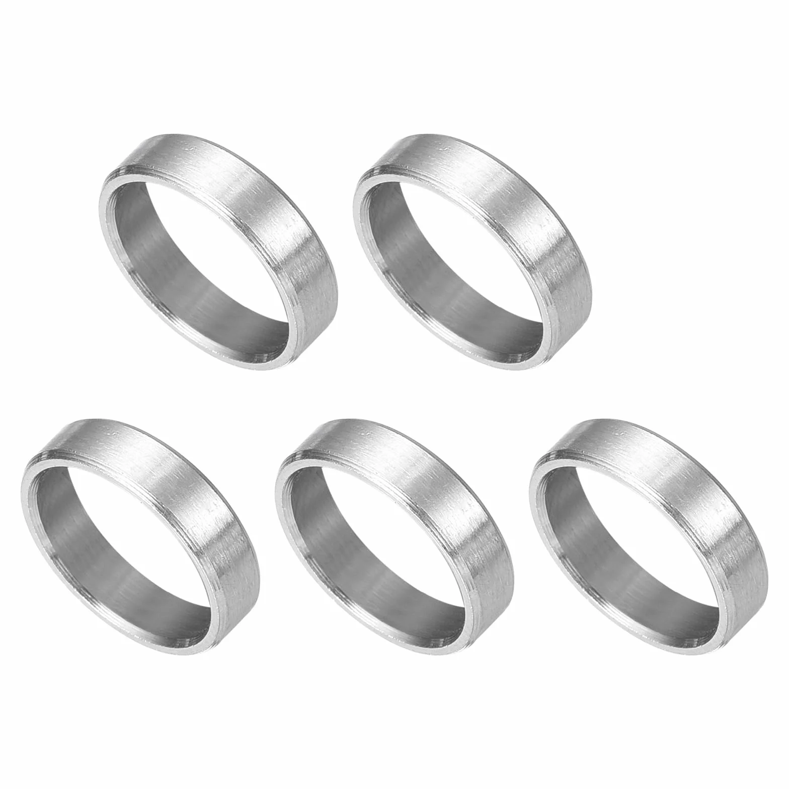 QUARKZMAN 5 sztuk podkładki dystansowe ze stali nierdzewnej, 10 mm ID x 12 mm OD x 3 mmL niegwintowany mosiężny separator śrubowy okrągły szczelina do śrub nakrętek 3/8" lub M10