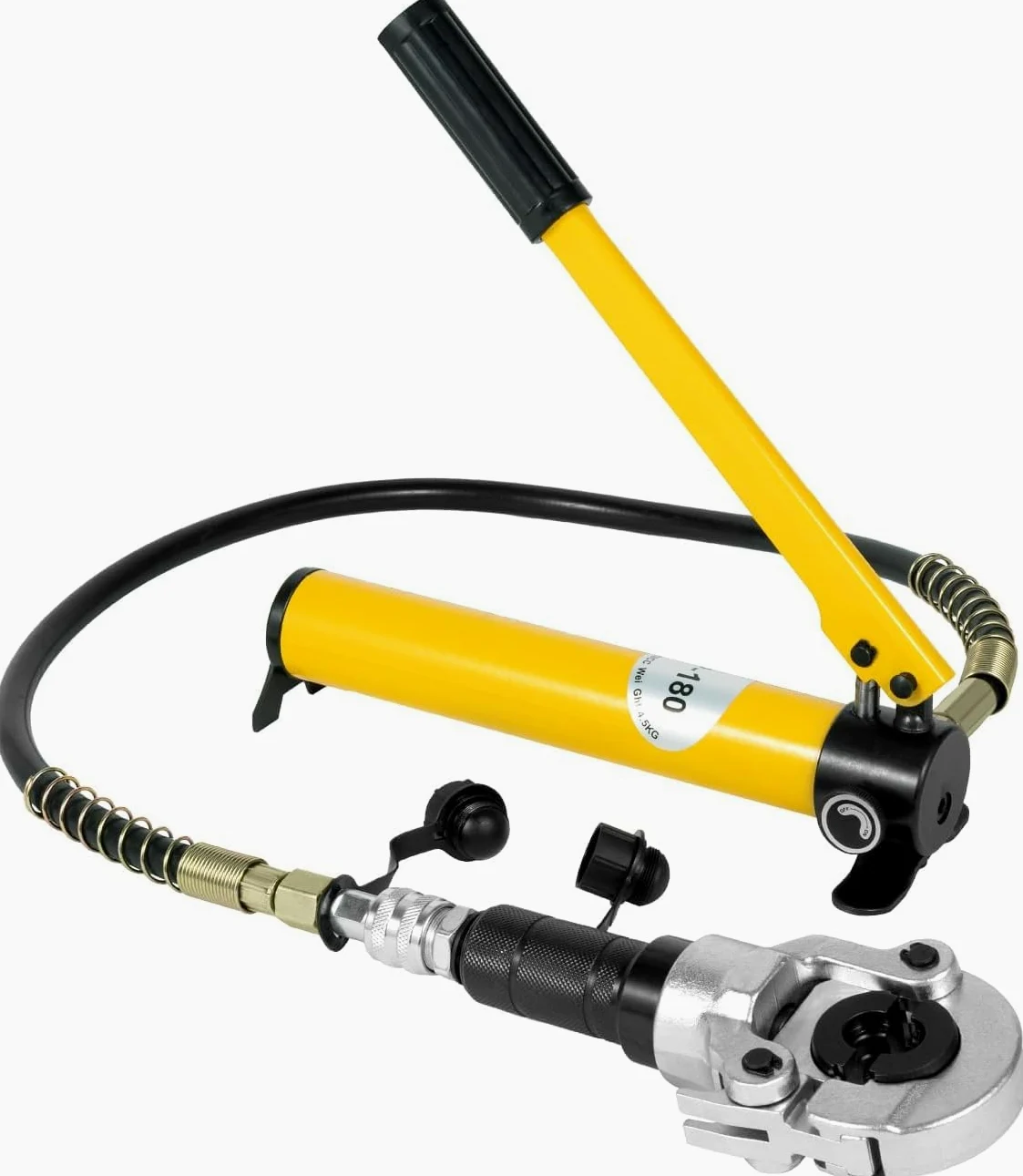 Zaciskarka do rur miedzianych, prasa hydrauliczna, szczypce do rur THV, hydrauliczne szczypce zaciskowe, 9 matryc, elastyczny wąż do rur aluminiowych, rur PEX, rur miedzianych