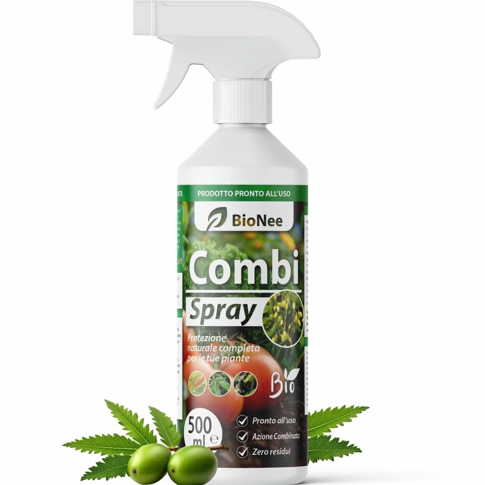 Combi Spray olejek neem + mydło miękkie potasowe - wzmacniacz obrony roślin, naturalny organiczny 750 ml