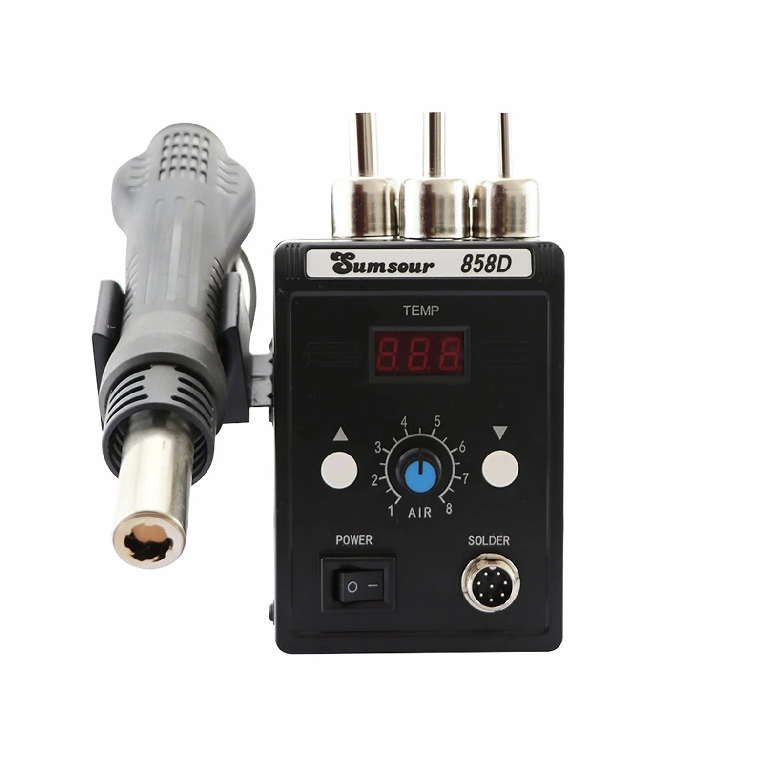 Stacja lutownicza, 85. 8D 700W 110V / 220V Pistolet na gorące powietrze PROWADZONY Cyfrowy lutownicy Desoldering BGA ESD Gun ciepła lutowane Stacja lutownicza Narzędzia spawalnicze Naprawy