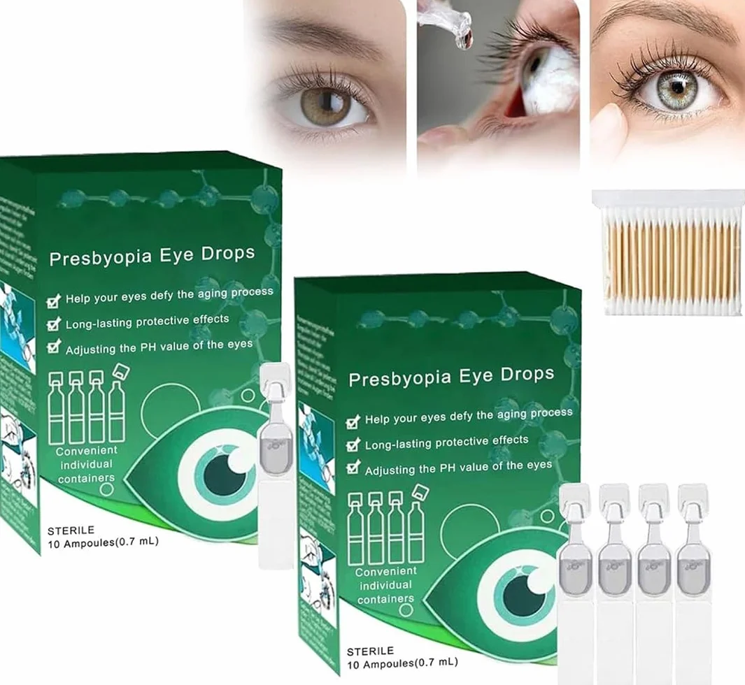 Optivipro Presbyopia Eye Drops,Vision Recovery Eye Drops,Relieve Eye Fatigue,For Eye Care (20Pcs)