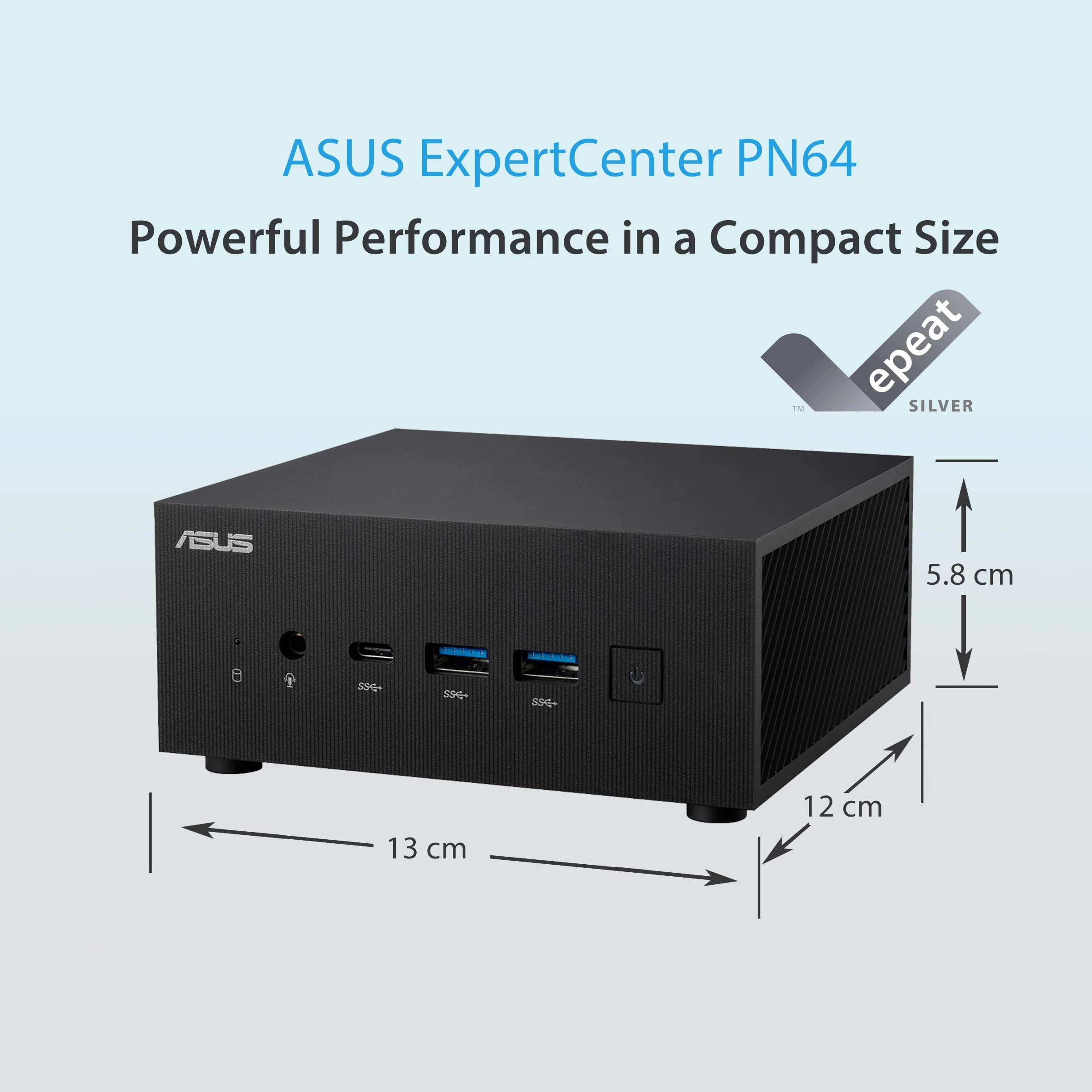 Asus Expertcenter Pn64 90MR00U2-M000E0 Komputer Stacjonarny Mini, procesor Intel Core i7 12700H, grafika Intel Irix XE, Windows 10 Home, Czarny, 64 GB