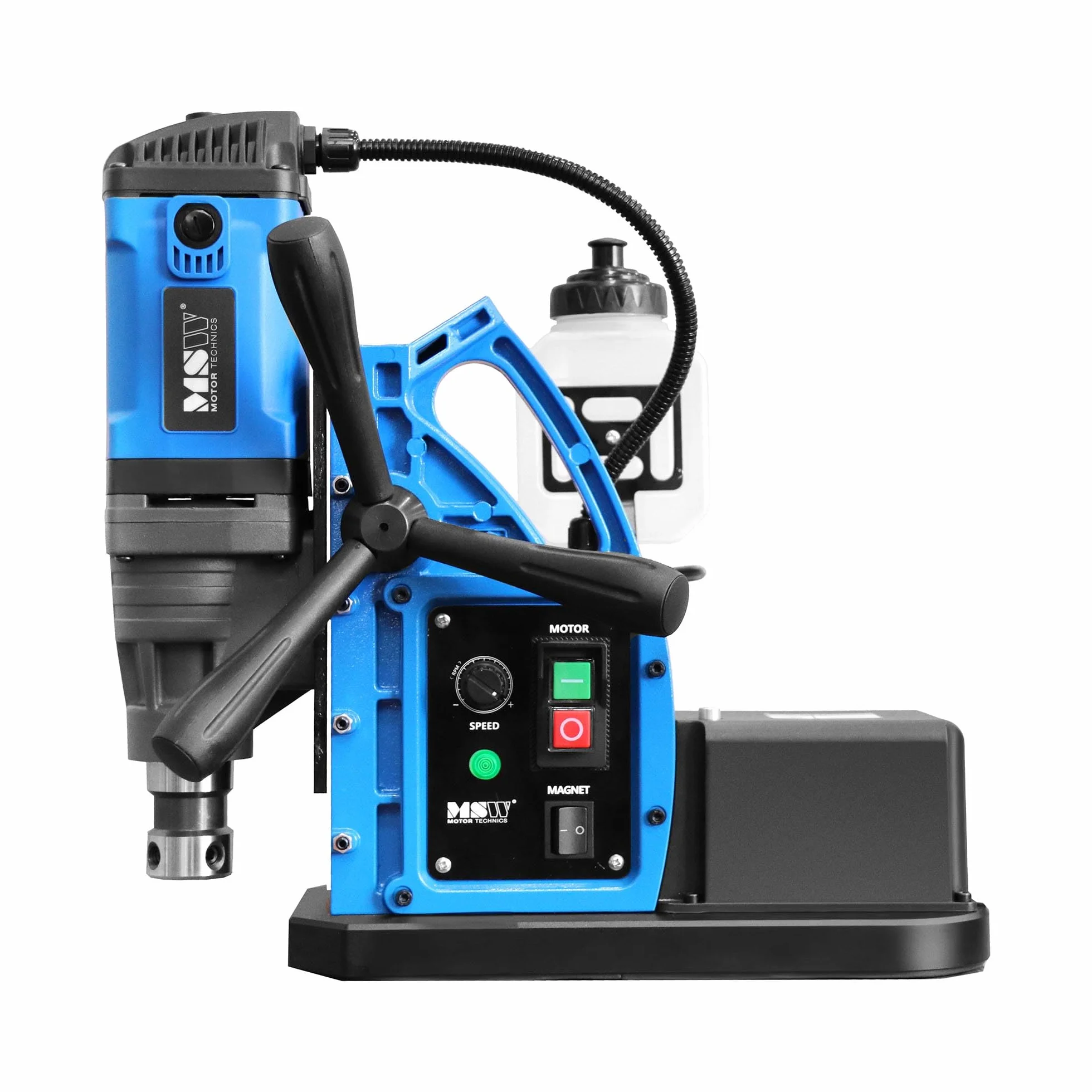 MSW wiertarka magnetyczna z próżnią 1550 W 830 obr./min 3 kN do wierteł 35 mm wiertarka rdzeniowa wiertło magnetyczne