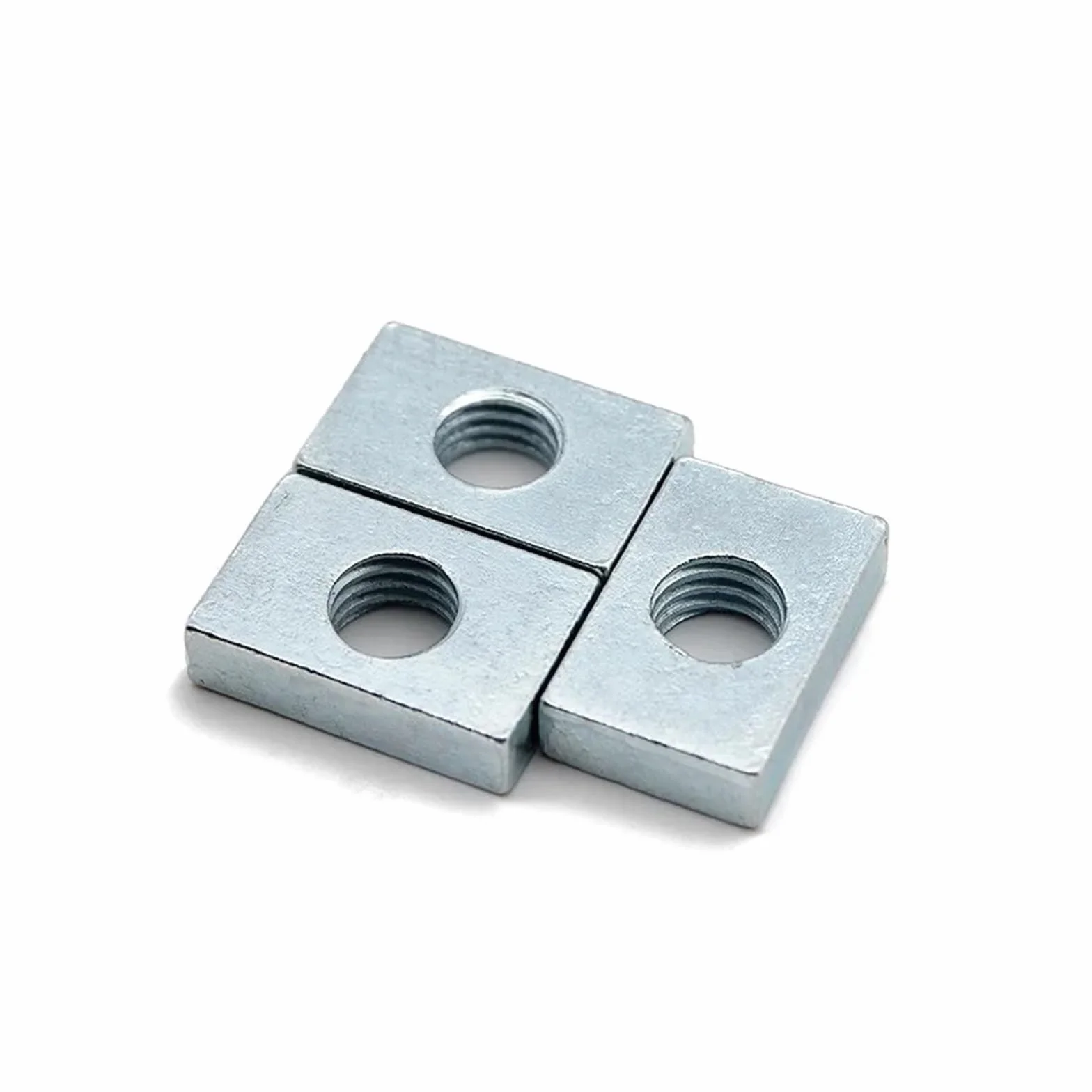 Nakrętka prostokątna M3 M4 M5 M6 M8 Blok suwakowy ze stali węglowej ocynkowanej do profilu aluminiowego(50pcs- M6-20x12x4mm)