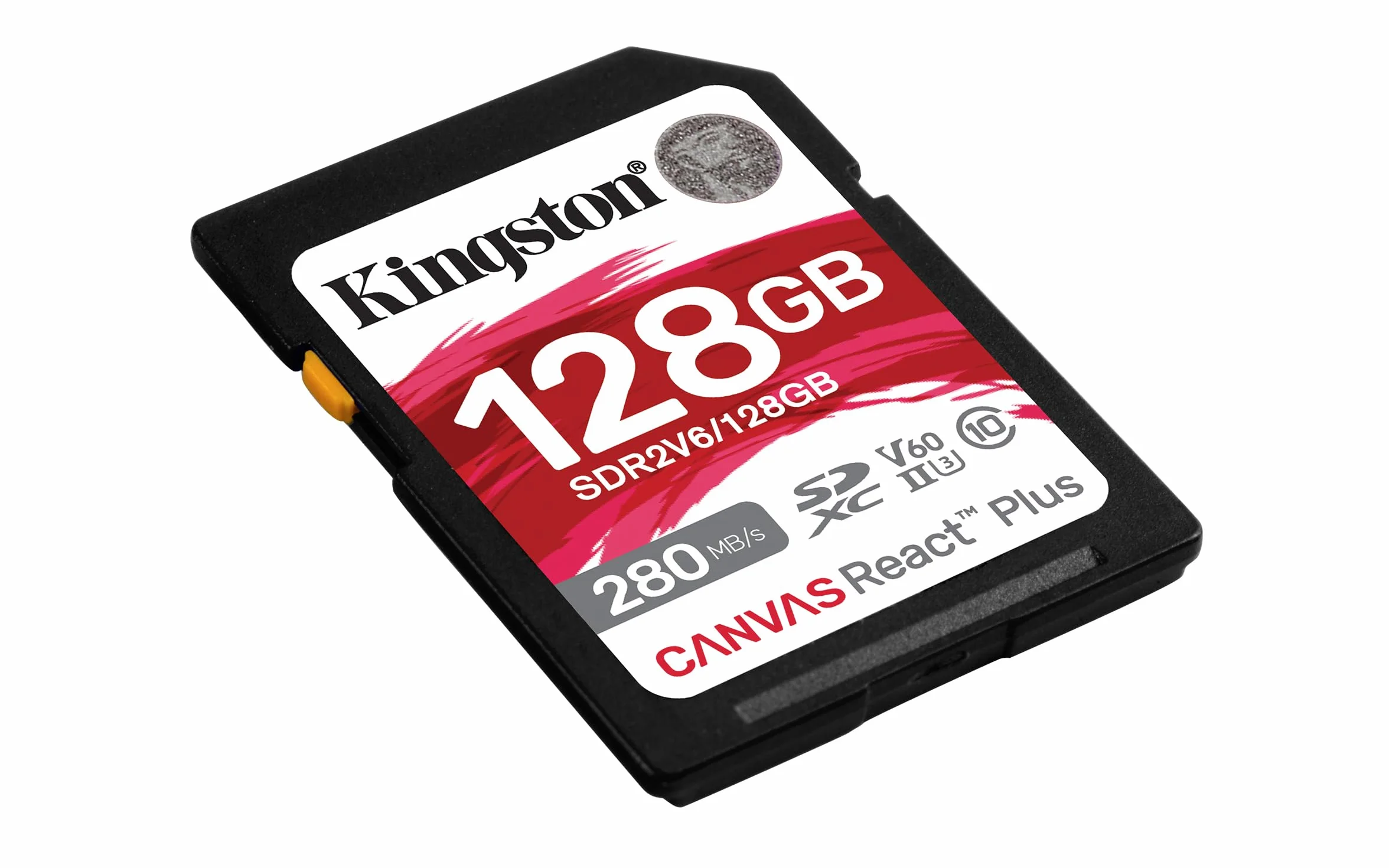 Kingston Canvas React Plus V60 SD 128 GB SDXC UHS-II karta pamięci 280R/100W U3 V60