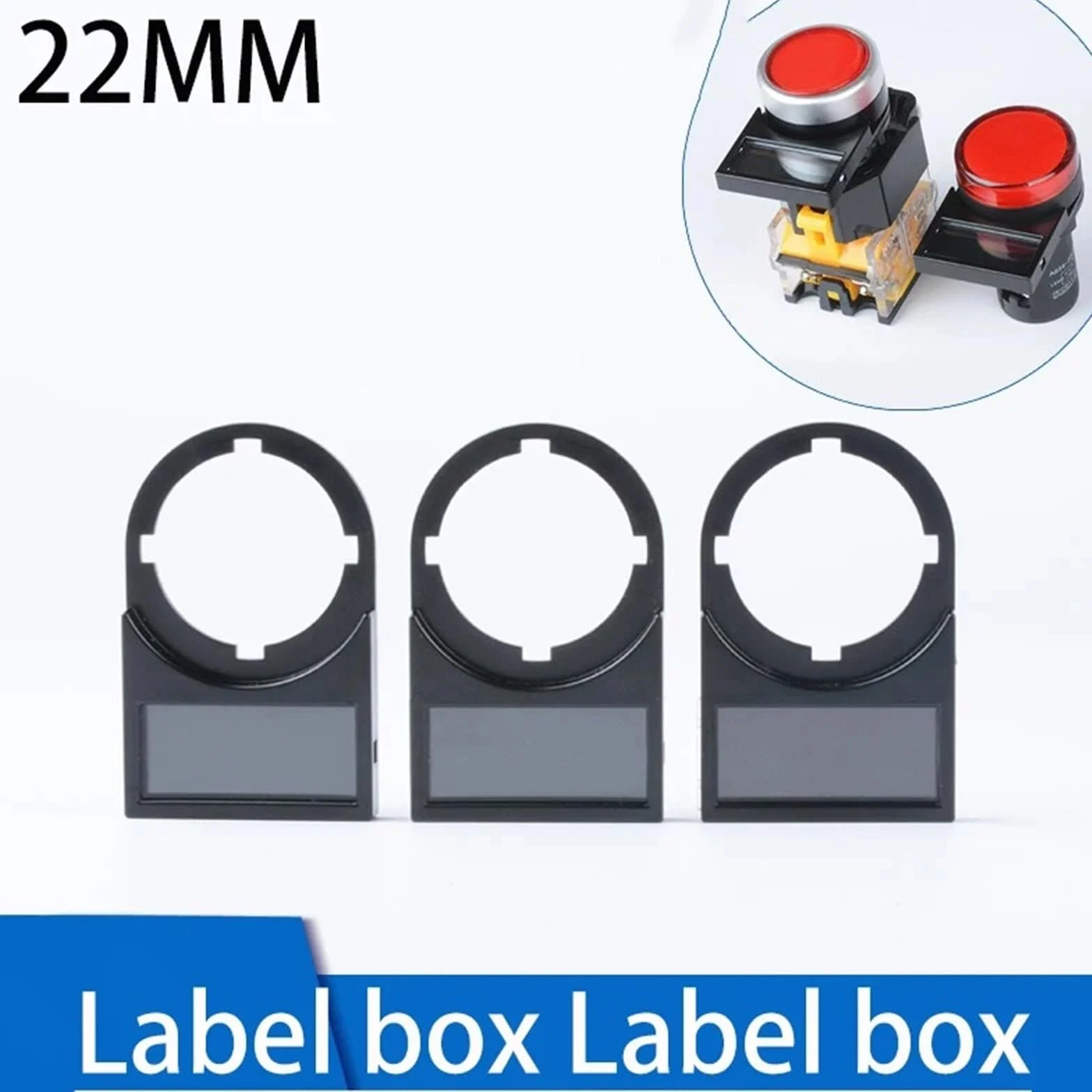 22 mm boczna wkładana/klamra w tylnym przycisku przełącznik sygnalizacyjny znak tablica tablica tablica znak pudełko