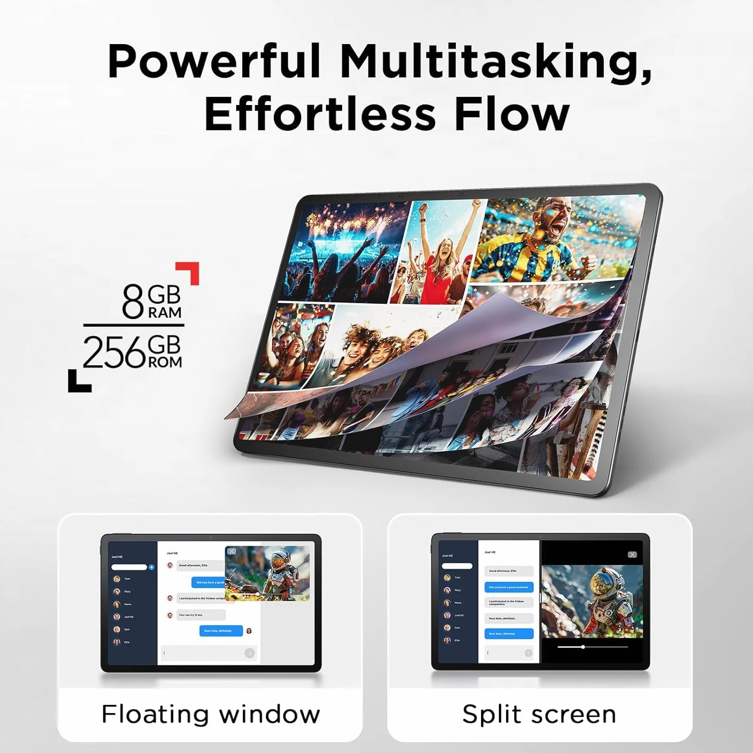 TCL NXTPAPER 14 tablet Wi-Fi 14" 16 GB RAM 256 GB ROM 10000 mAh 33 W szary