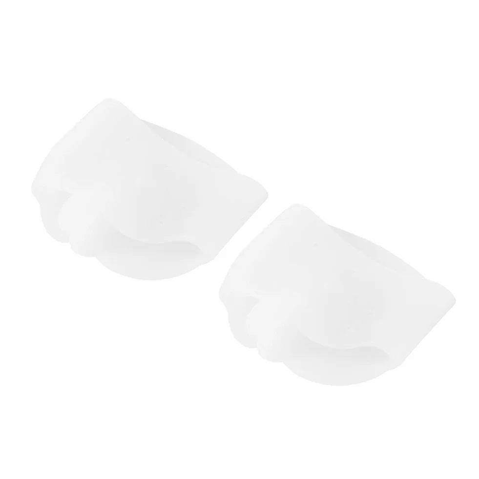 Prostownica do haluksów, 1 para ochraniaczy na palce, Ochrona palców u nóg Hallux Valgus Corrector Ulga w bólu dla zmęczonych, bolących stóp (biała)