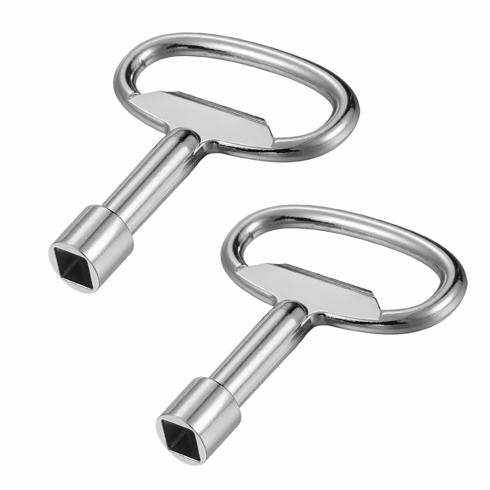 2 sztuki kluczy czworokątnych 8 mm, srebrny, klucz czworokątny, kran ze stopu cynku, klucz czworokątny, uniwersalny, klucz czworokątny do gazu, wodomierza, skrzynki, klucz uniwersalny