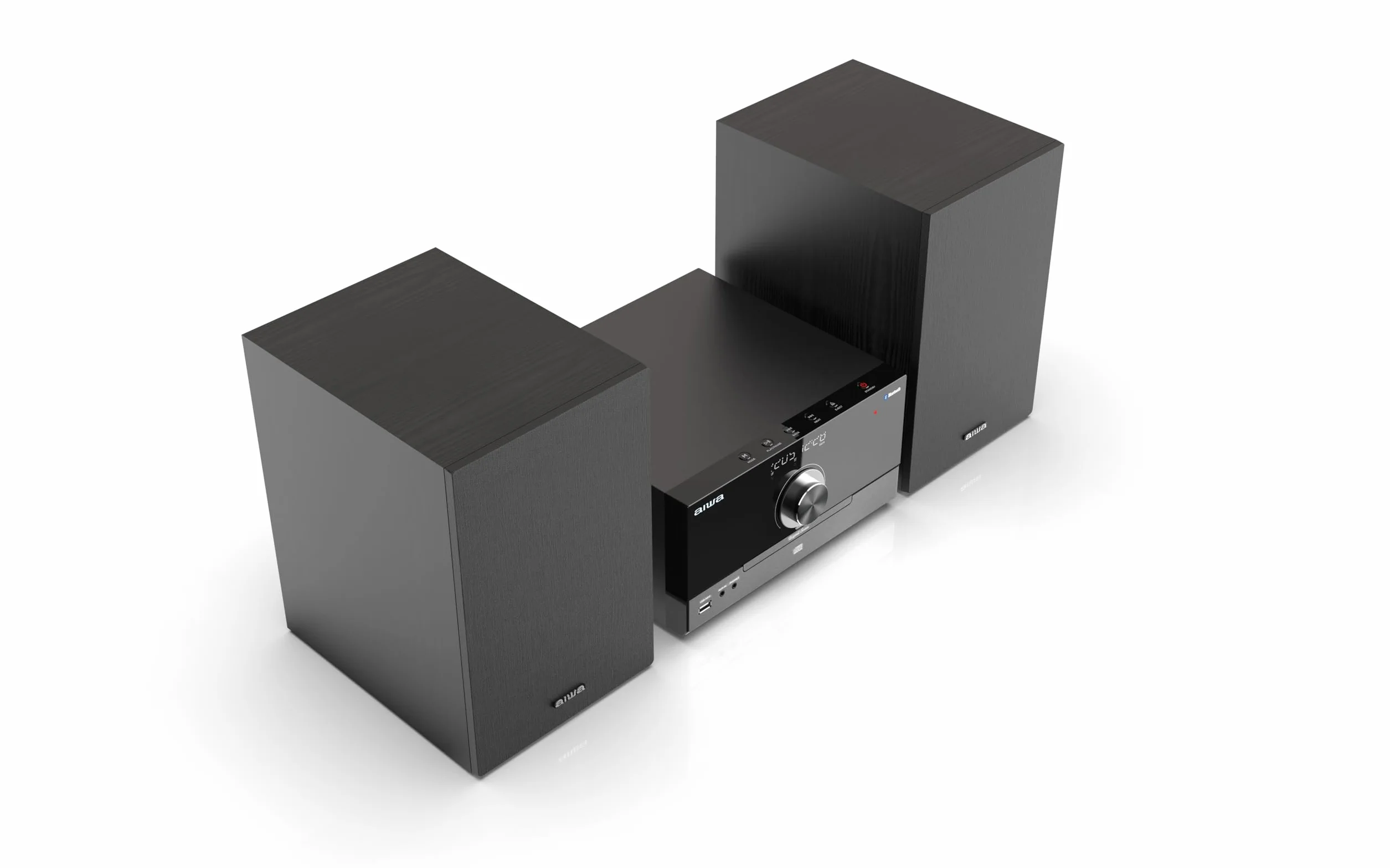 Mikrowieża Aiwa MSBTU-600 Bluetooth, CD, USB, AUX IN, moc wyjściowa 2 x 50 W RMS, kolor: czarny