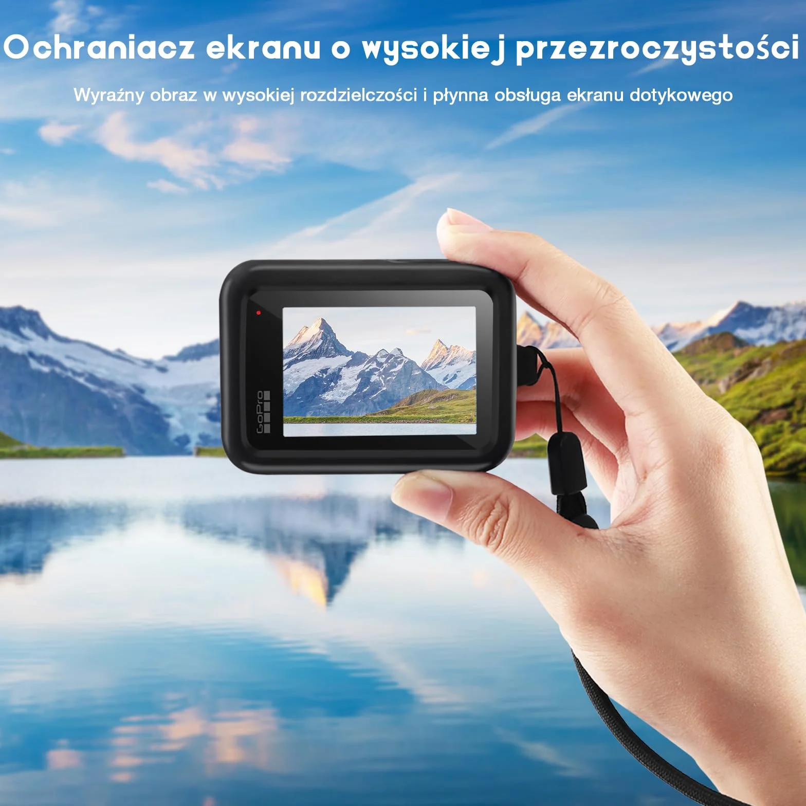 REDTRON Silikonowy futerał i zestaw ochronny na ekran do GoPro Hero 12 11 10 9, 6x szkło hartowane, 2x osłona obiektywu