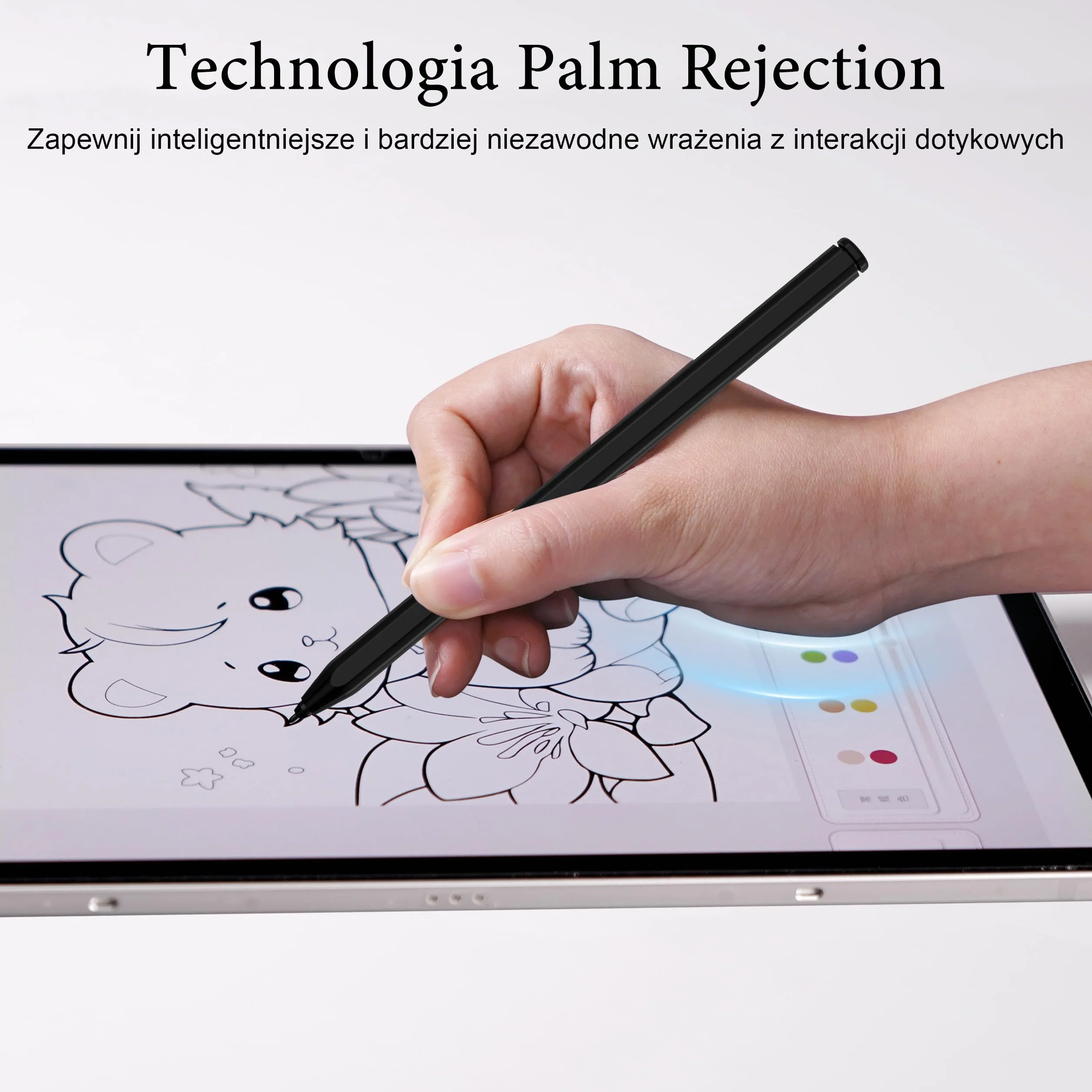 S Pen do Galaxy Tab S9 Samsung Pen z funkcją rozpoznawania dłoni i magnetycznym uchwytem, 4096 poziomów czułości nacisku. Pióro EMR pasuje do Remarkable 2/Samsung/Kindle/Onyx/Wacom/HP