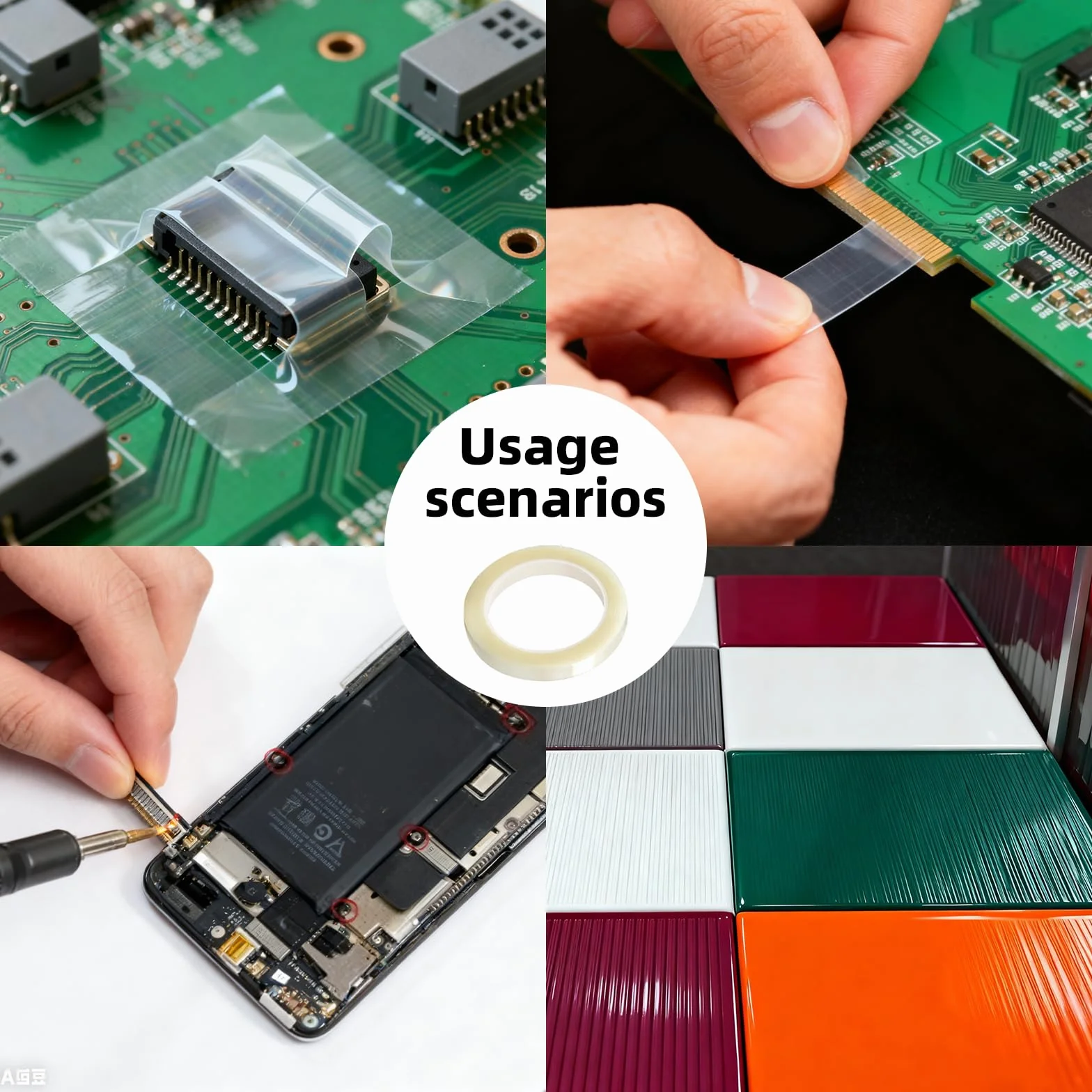 4 sztuki odpornej na wysokie temperatury taśmy termicznej do sublimacji i DIY, bez pozostawiania śladów, przezroczysta taśma klejąca do prasy cieplnej, elektroniki i rzemiosła, odporna na