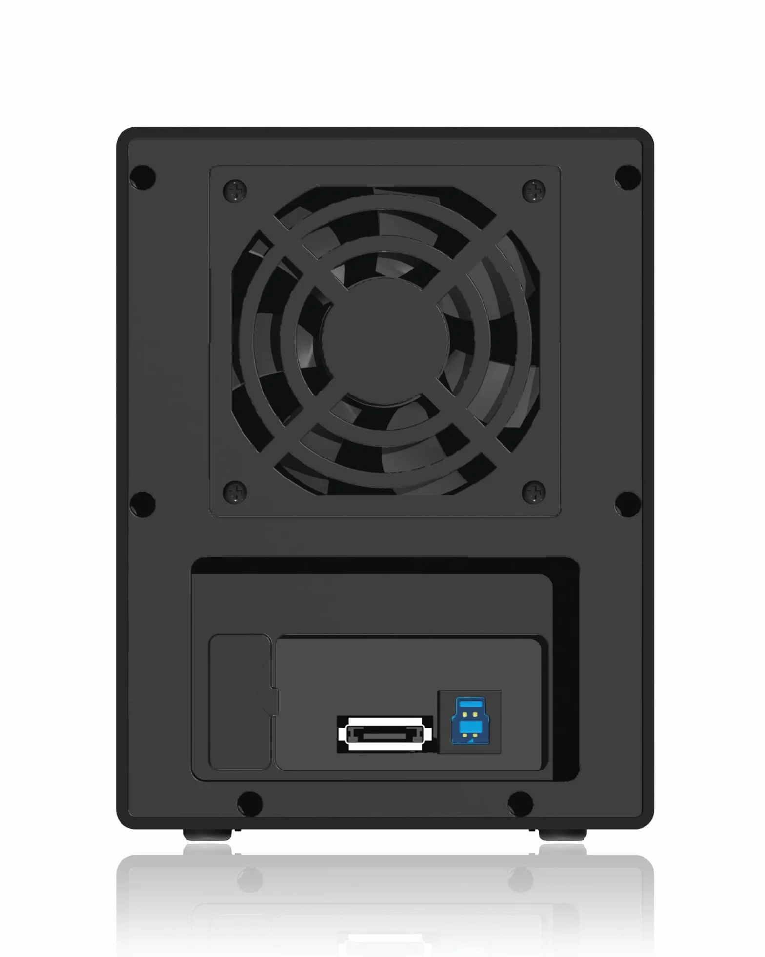 ICY BOX IB-3640SU3 Zewnętrzna 4-komorowa obudowa JBOD 3.5 SATA USB3 eSATA Hot Swap Silent