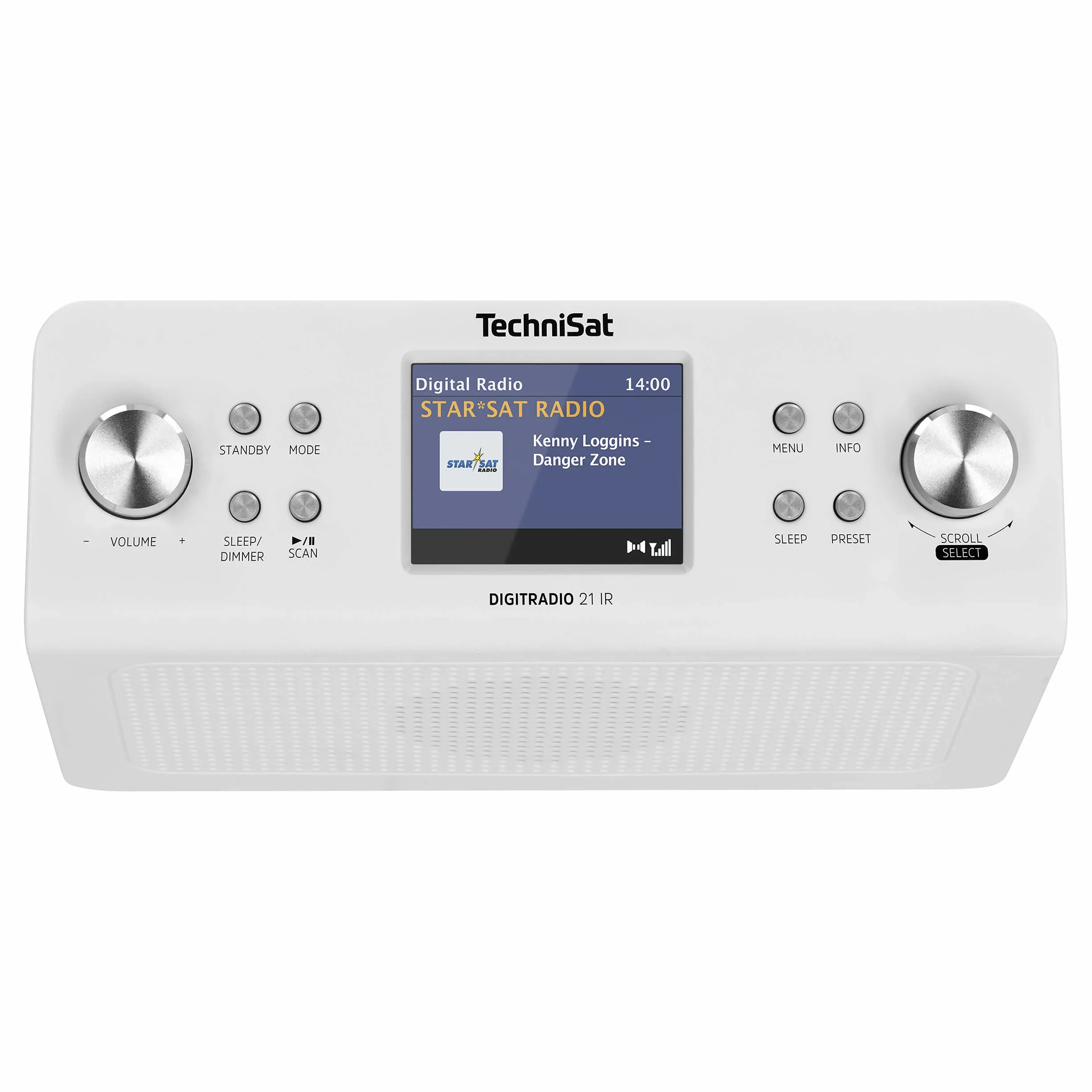 TechniSat DIGITRADIO 21 IR Podblatowe Radio Kuchenne DAB+ FM Internet Bluetooth 2 W Białe