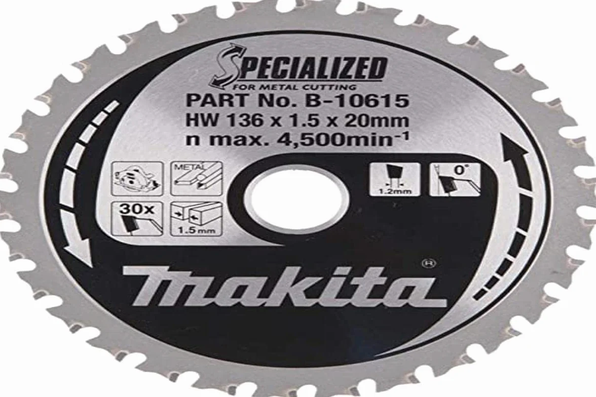 Makita B-10615 Specjalistyczne Akumulatorowe Ostrze doPiły Tarczowej 136 x 20 mm 30 zębów, Srebrne, Małe