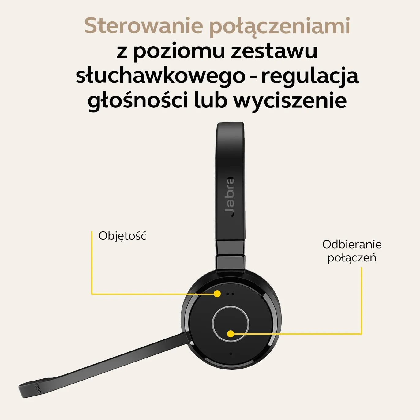 Jabra Evolve 65 TE Stereo - Auricolare - On-Ear