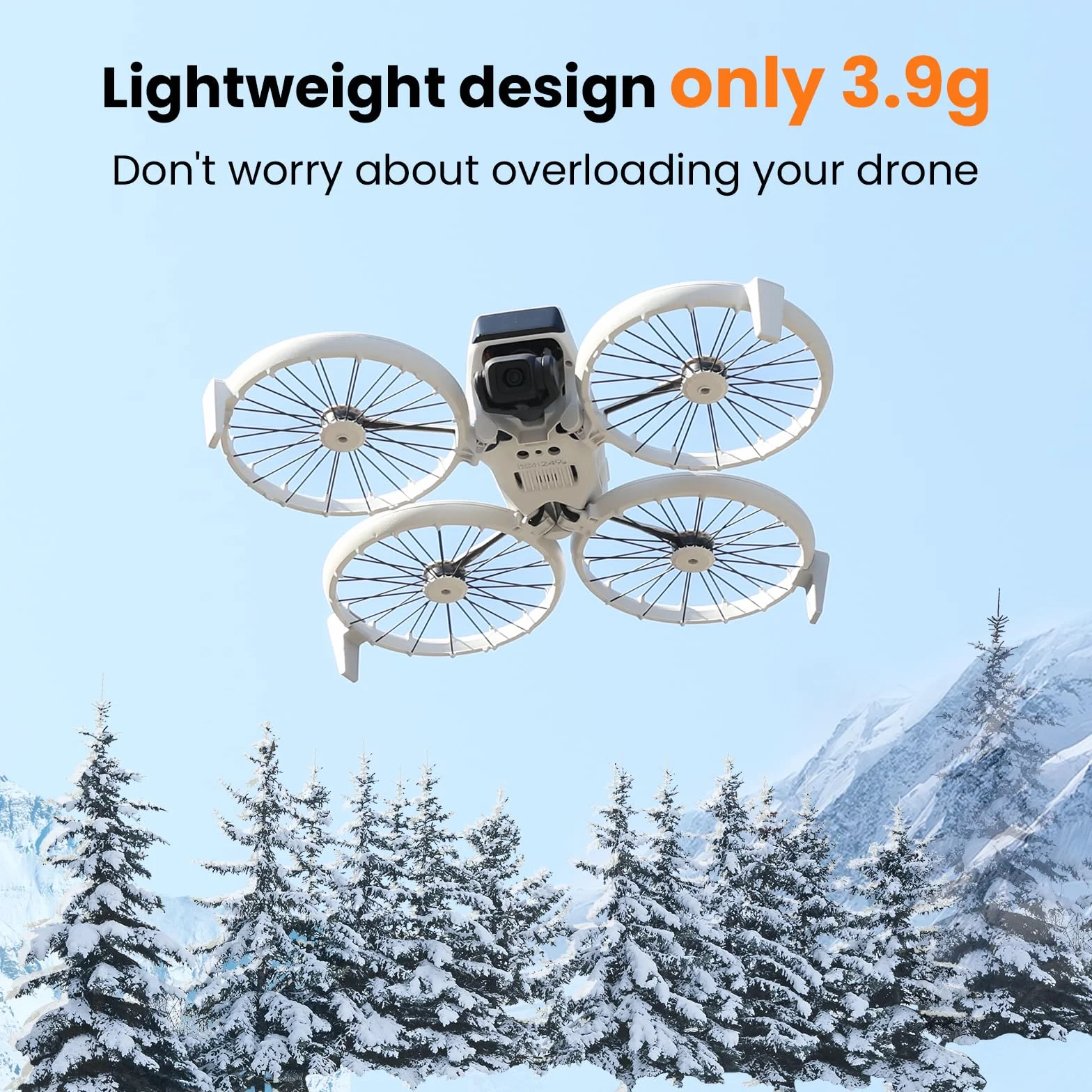 2 Sztuki Podwozia do DJI Flip - Stelaż do Lądowania, Akcesoria do Drona, Tylny Uchwyt, Podwyższanie Wysokości, Ochrona Gimbal, Noga Podporowa