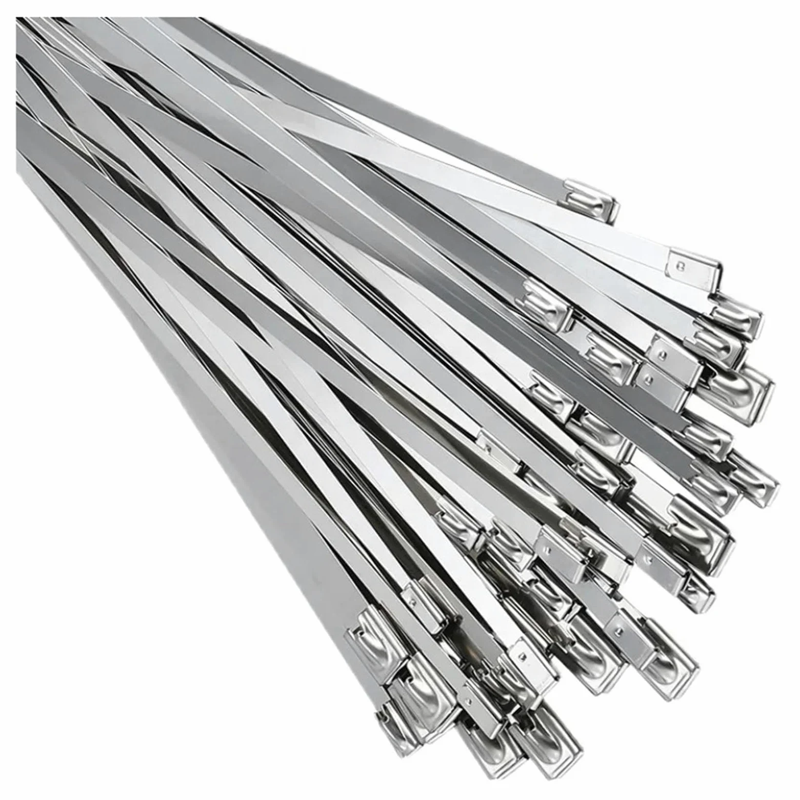 304 Opaski metalowe ze stali nierdzewnej, Opaski k 100 szt. metalowych opasek zaciskowych 304 ze stali nierdzewnej(4.6mm,450mm(17.72inch))