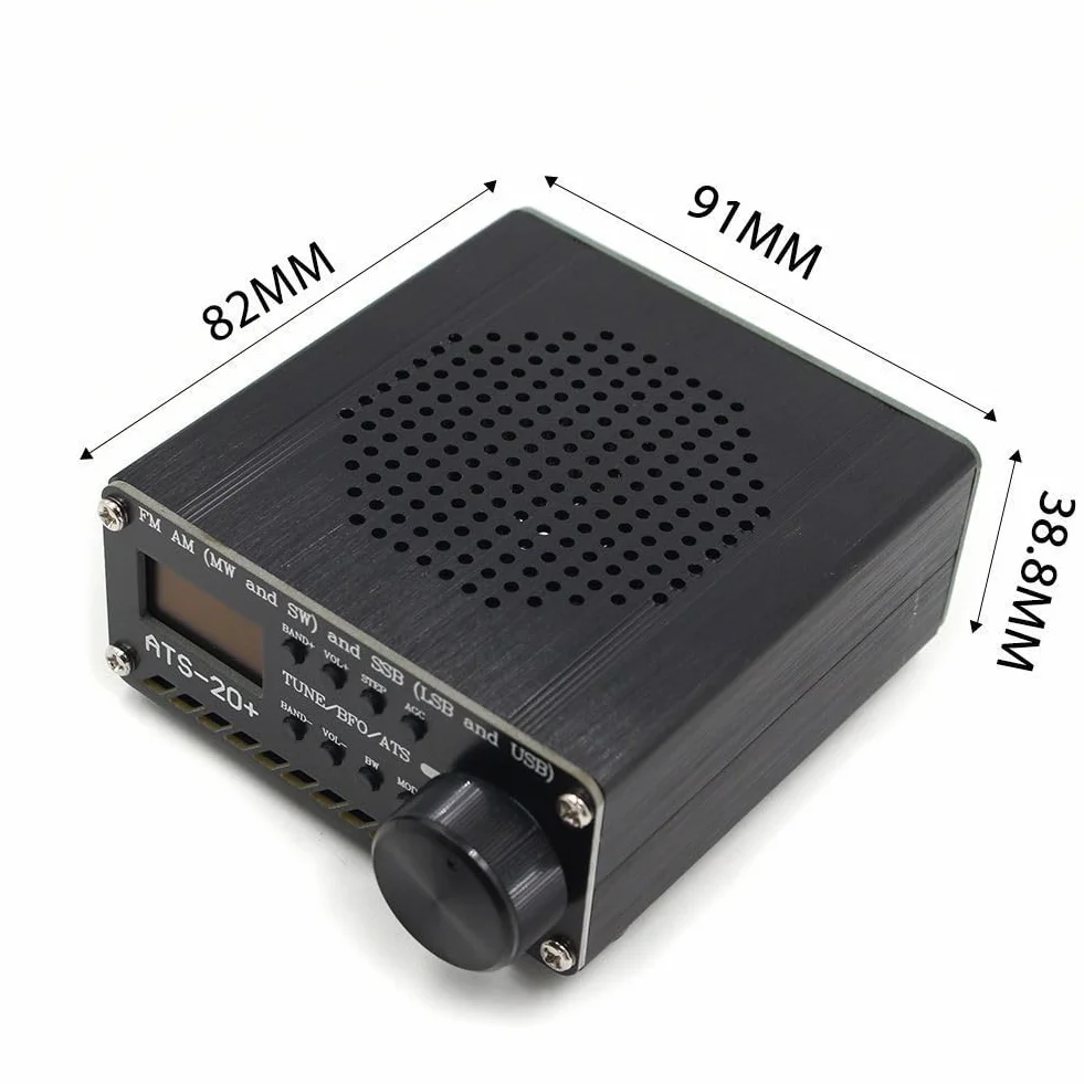 ATS-20+ SI4732 Przenośny odbiornik radiowy krótkofalowy OLED SSB AM FM SW MW DSP
