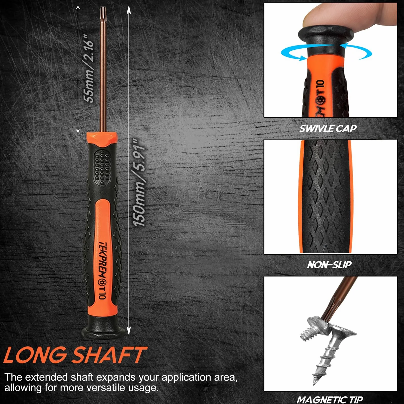 TEKPREM Mały zestaw wkrętaków Torx 8 w 1 z bitami zabezpieczającymi T3, T4, T5, T6, T7, T8, T9, T10, Torx, kompletny zestaw naprawczy Star do Apple, Macbooka, Mac mini, Xbox One, Xbox360, PS3, PS4,