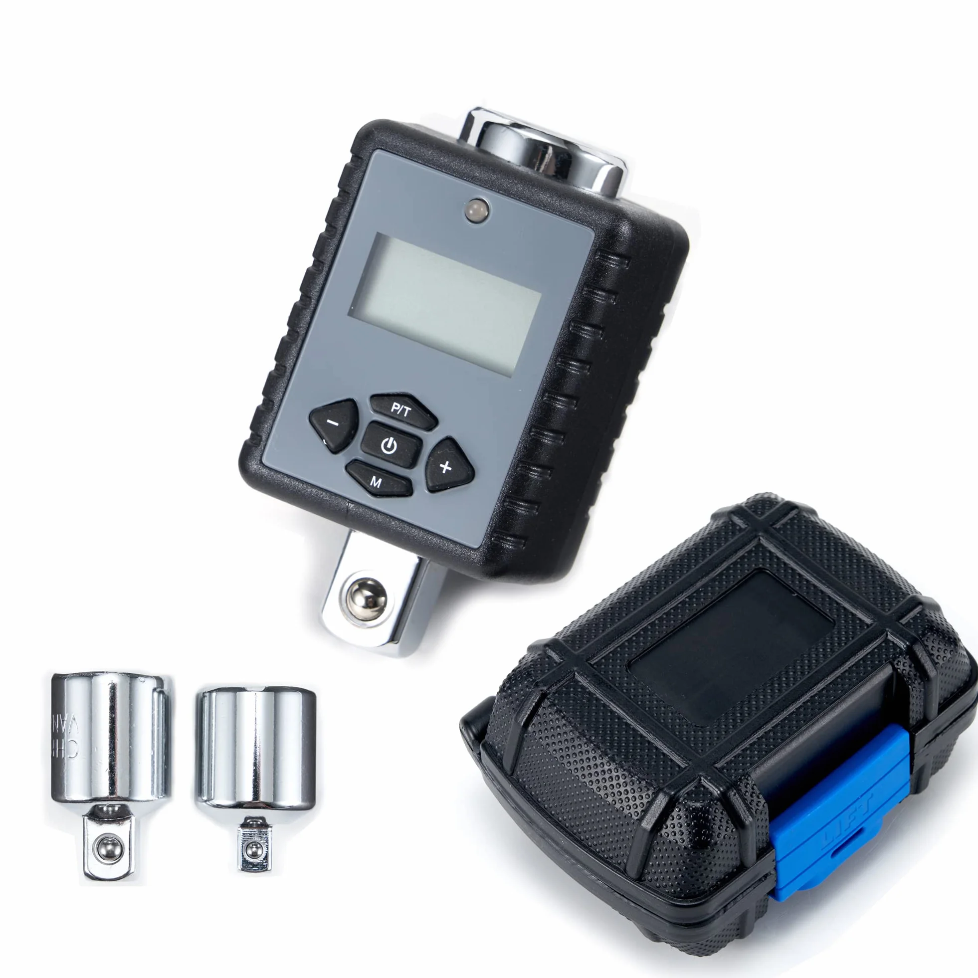 ThreeH 1/2'' (1,5 do 200 Nm) Ciężki adapter momentu obrotowego z cyfrowym wyświetlaczem LED i alarmem dźwiękowym (1/2'' napęd i zawiera adaptery do 3/8'' i 1/4'')