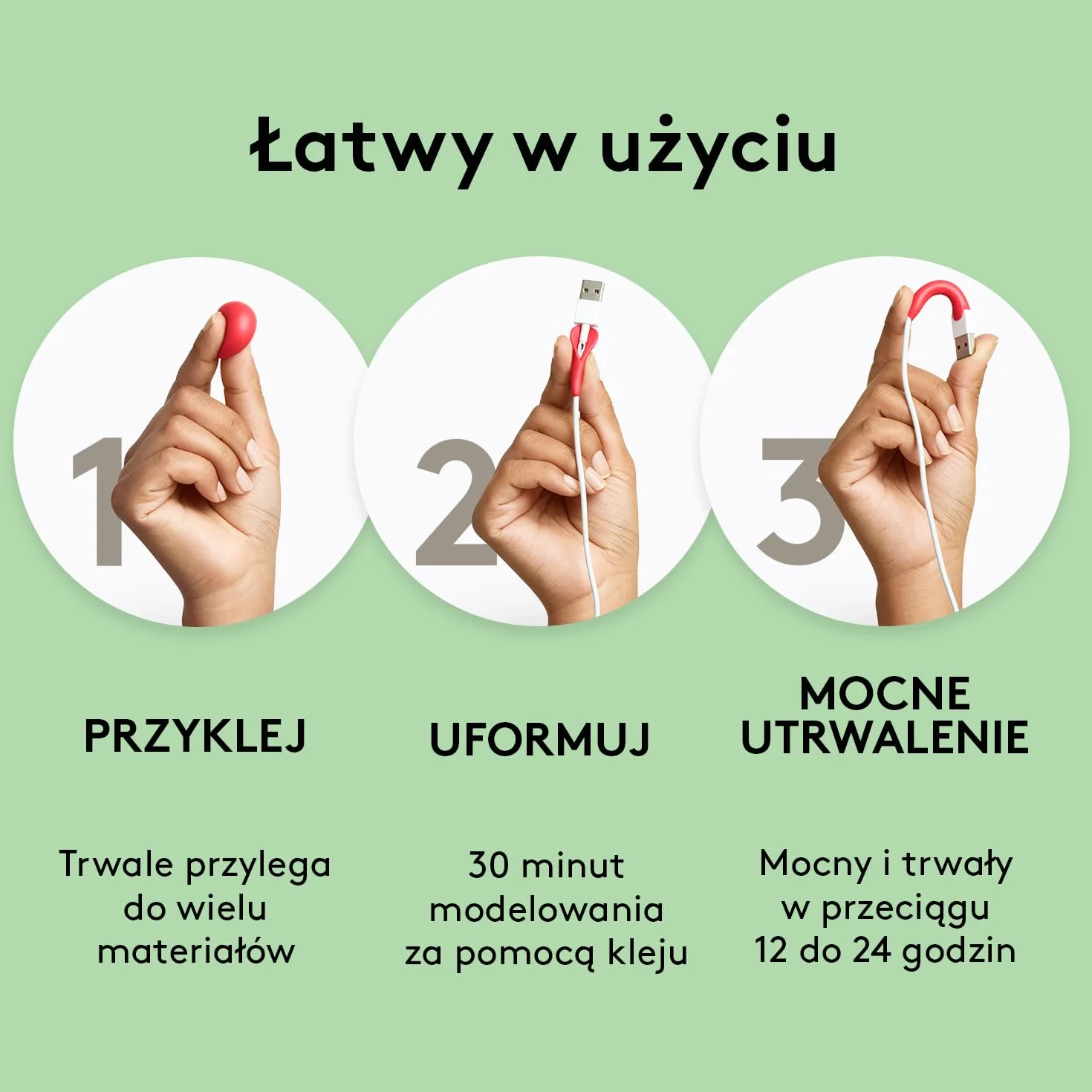 tesa Sugru uniwersalny klej formowalny – wszechstronna silikonowa guma do napraw, klejenia i mocowania bez wiercenia – ośmiopak, 8 x 3,5 g, kolor: czerwony, niebieski, żółty, czarny & biały