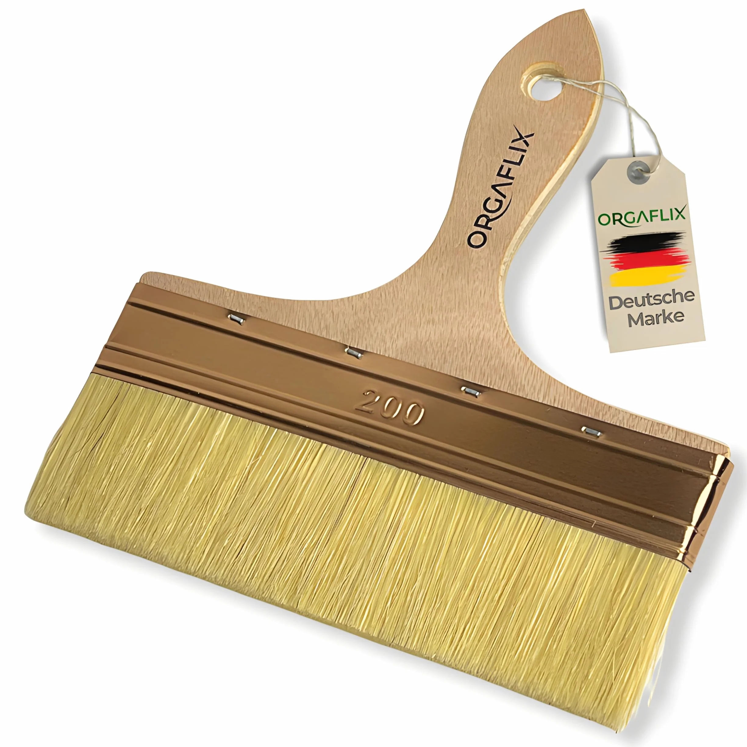 ORGAFLIX 200 mm Special Edition Pędzel powierzchniowy XXL - do dużych powierzchni, olej, lakier, akryl, farba kredowa, drewno zewnętrzne