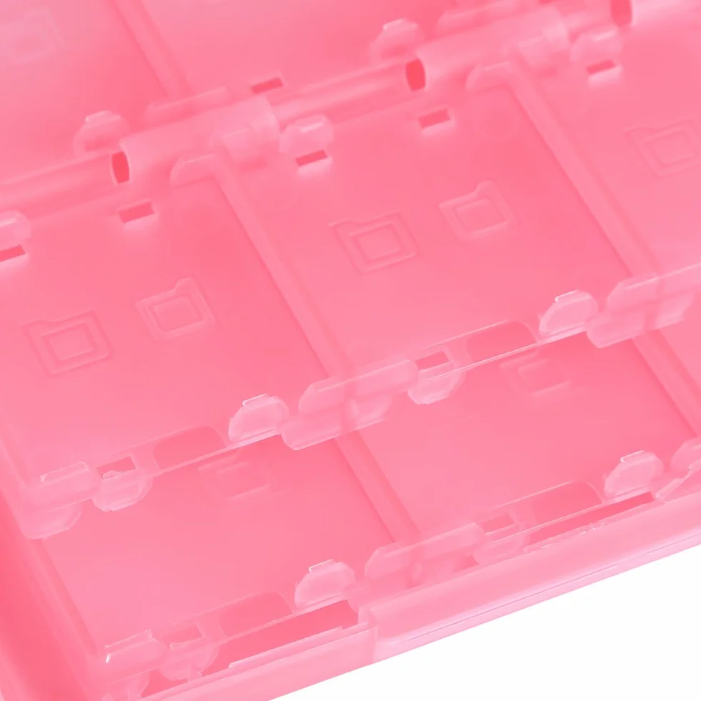 VIFER etui na karty pamięci do gier Nintendo 3DS DSL DSI LL plastikowe pudełko różowy