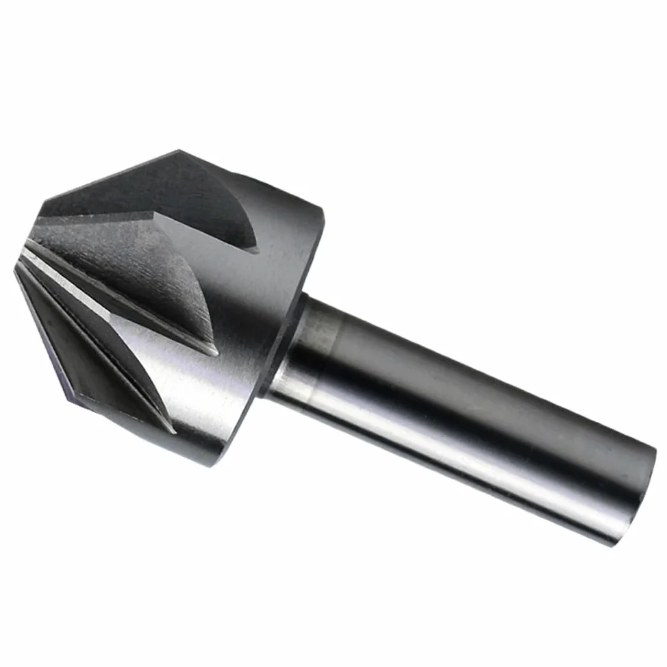 1 sztuk 6-50mm HSS 6/8 flet 60/90/120 stopni fazowanie wiertła rozwiercające bity (6/8/10/12.5/14/16/18/20/22/25/30/32/35/40/45/ 50mm)(35mm(120 Degree))