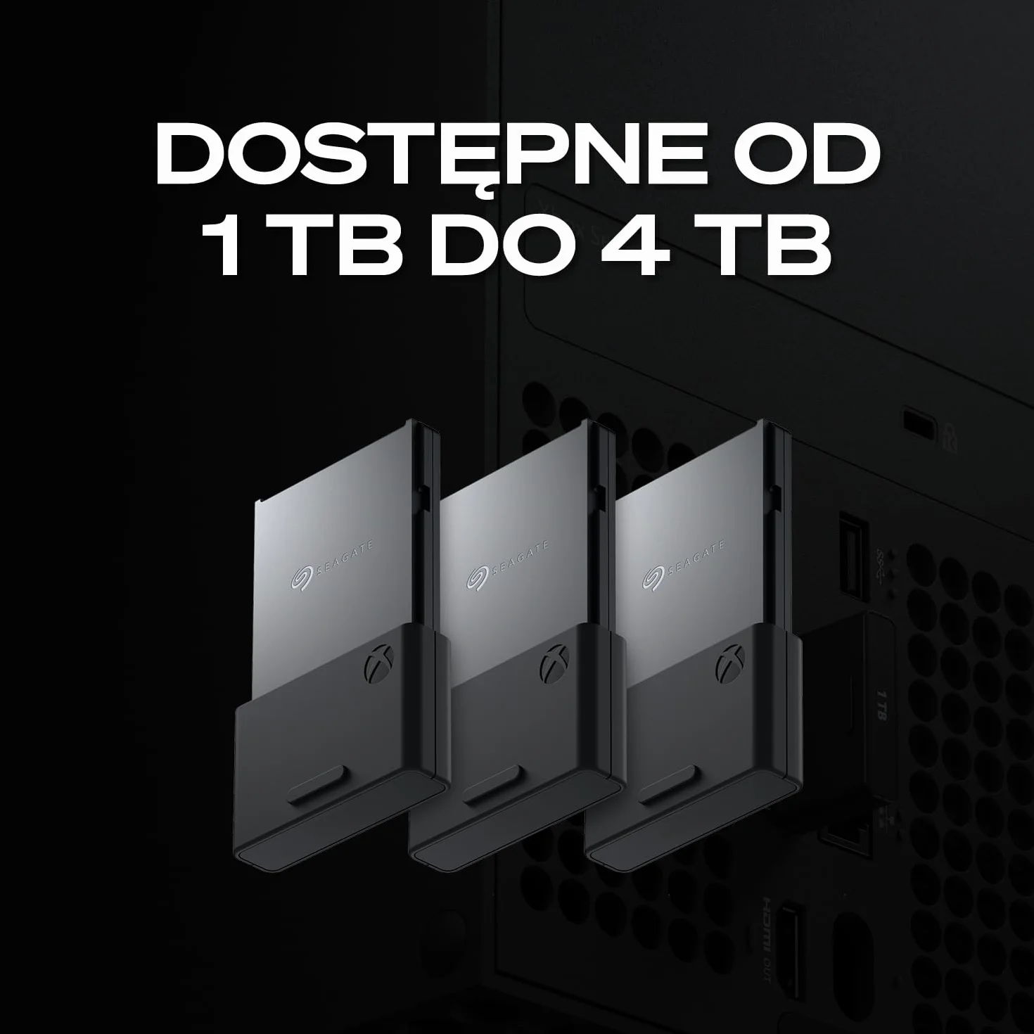 Seagate Expansion CardXbox Series X/S, 1TB, twardy NVMe SSD, Data Rescue Service (STJR1000400)