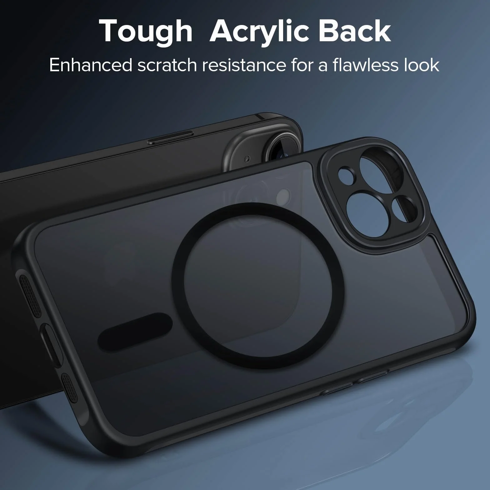 iVoler magnetyczne etui iPhone 14 6,1" matowe czarne MagSafe odporne na zarysowania udary klasa militarna cienkie silikon