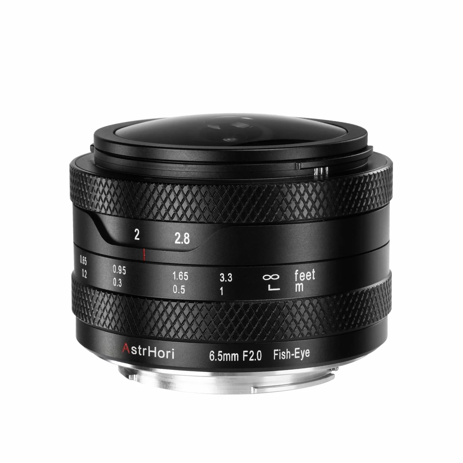 AstrHori 6,5 mm F2.0 APS-C Ręczny okrągły obiektyw typu rybie oko, ultraszerokokątny obiektyw 192°, kompatybilny z aparatami bezlusterkowymi Canon RF, EOS R5, EOS R6, EOS R3, EOS R itp