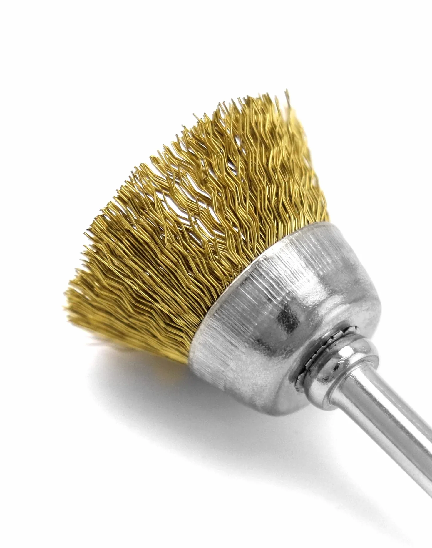 QWORK® 36 sztuk szczotek drucianych, mosiężne szczotki do czyszczenia i szlifowania, kompatybilne z uchwytem 3 mm Dremel