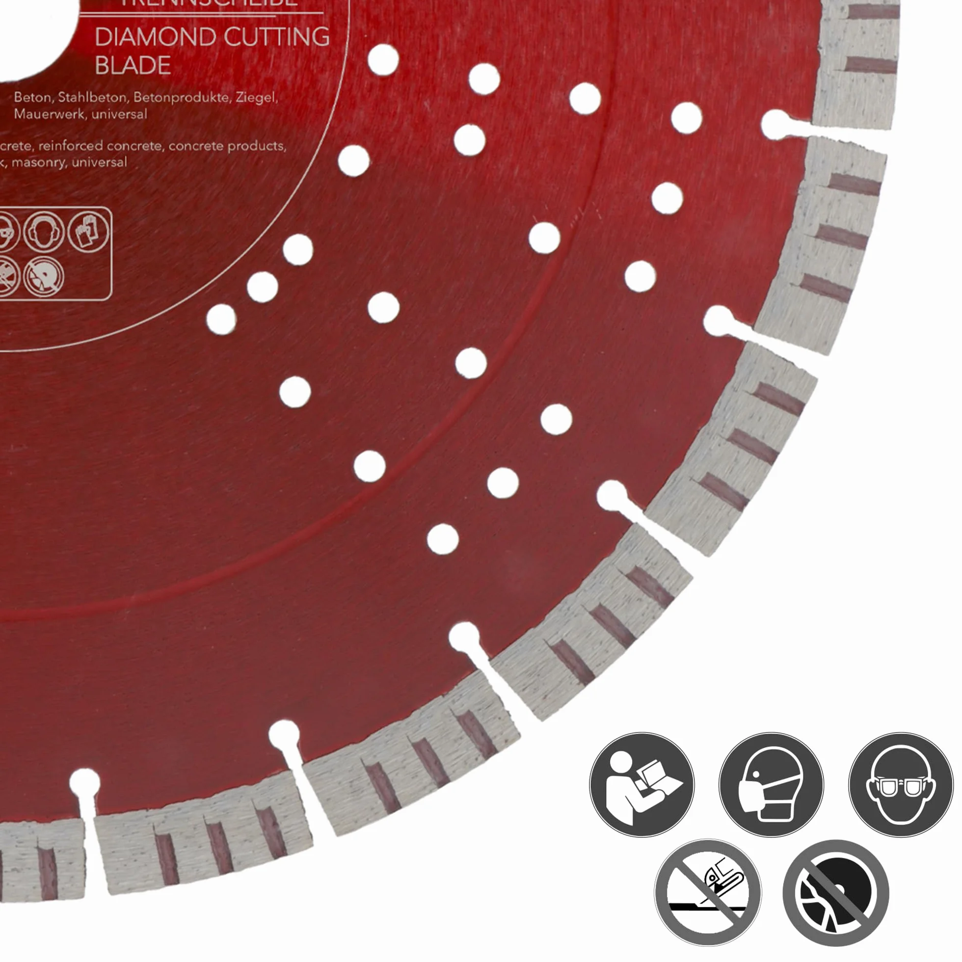 Diamentowa tarcza tnąca PRODIAMANT Turbo do betonu 350 mm x 30 mm wysokość segmentu 15 mm