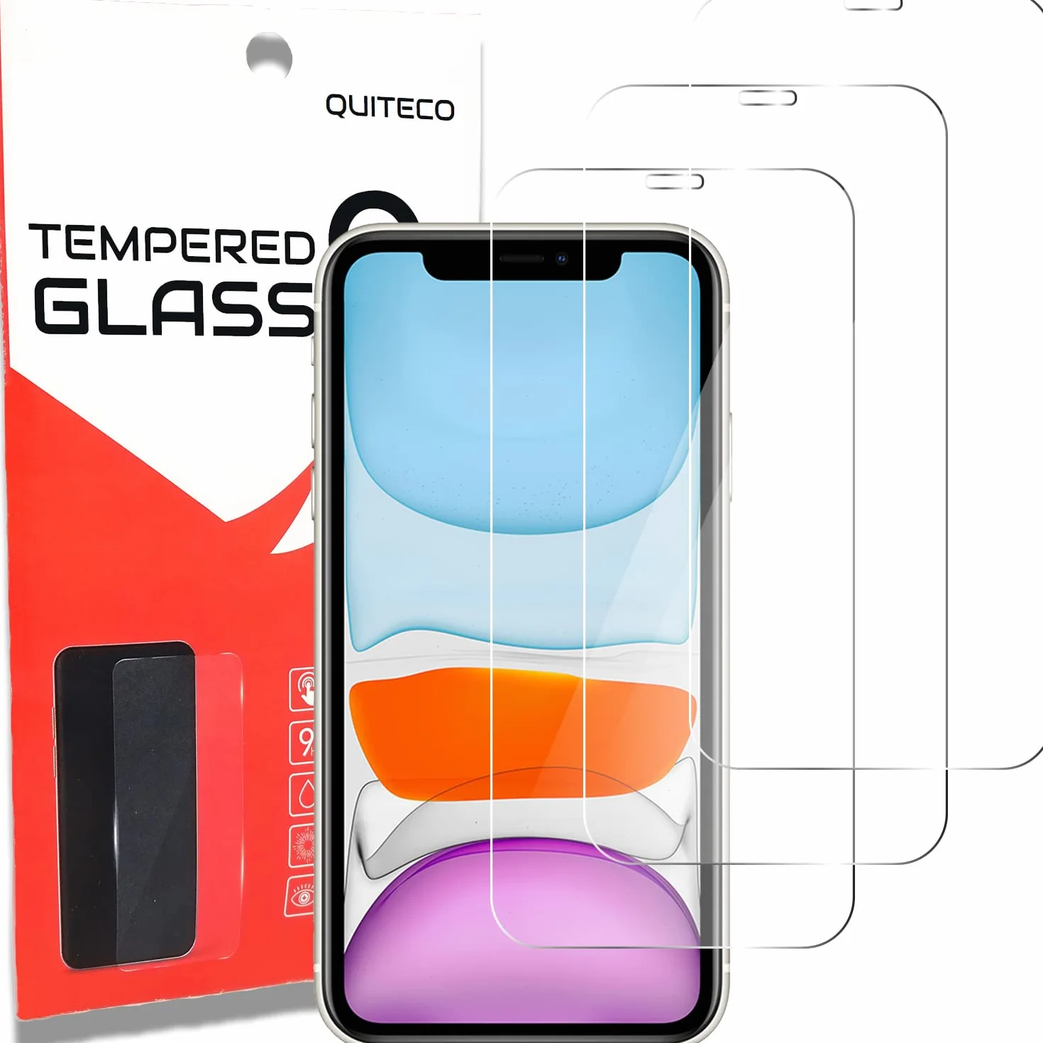 Szkło hartowane Ochraniacz ekranu do iPhone 11 Pro, X/XS 3 sztuki