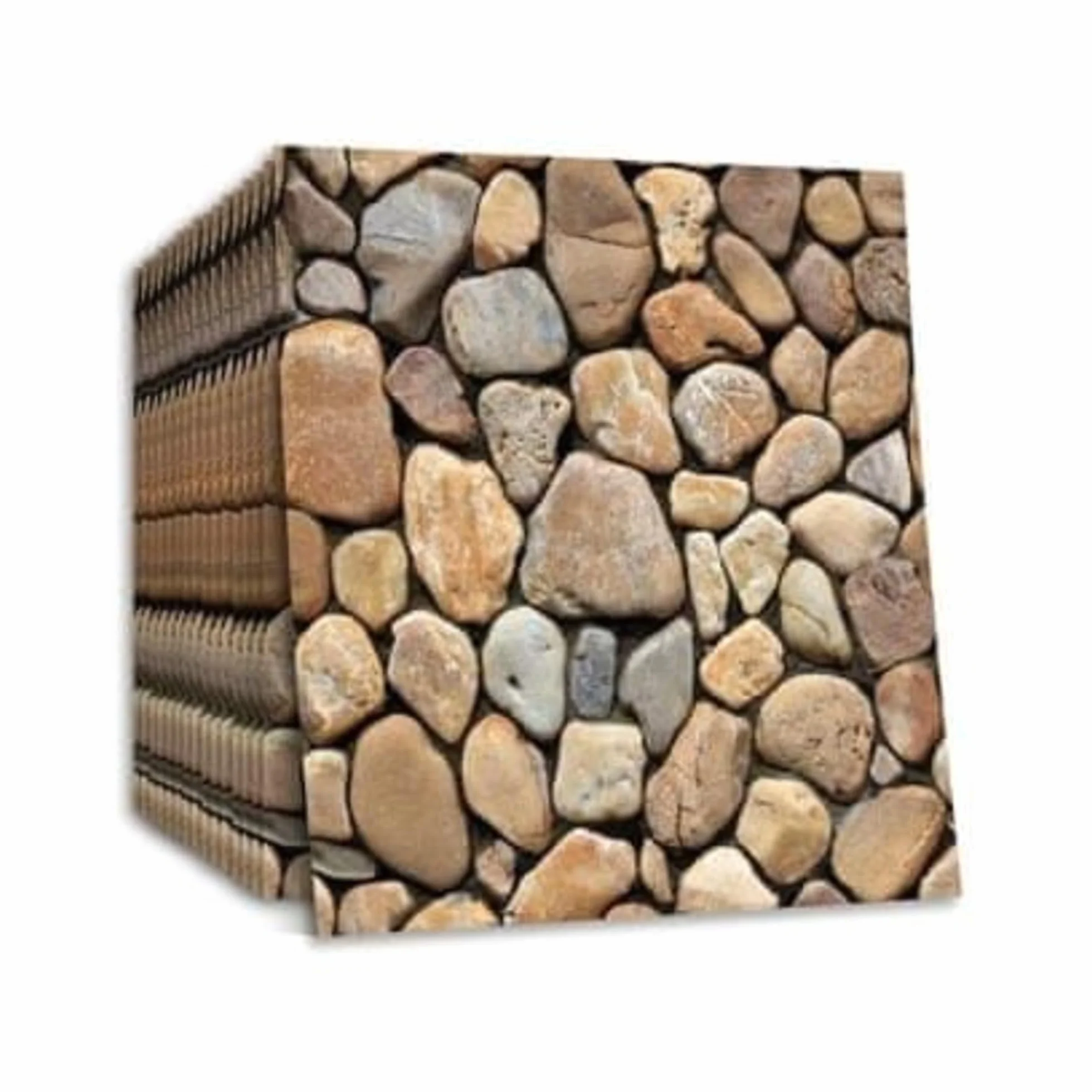 Samoprzylepne panele ścienne | tapeta 3D | tapeta samoprzylepna do tapet PCW, wodoszczelna, do salonu, sypialni, dekoracja ścienna (76 x 70 cm x 10 sztuk), kamienne bloki