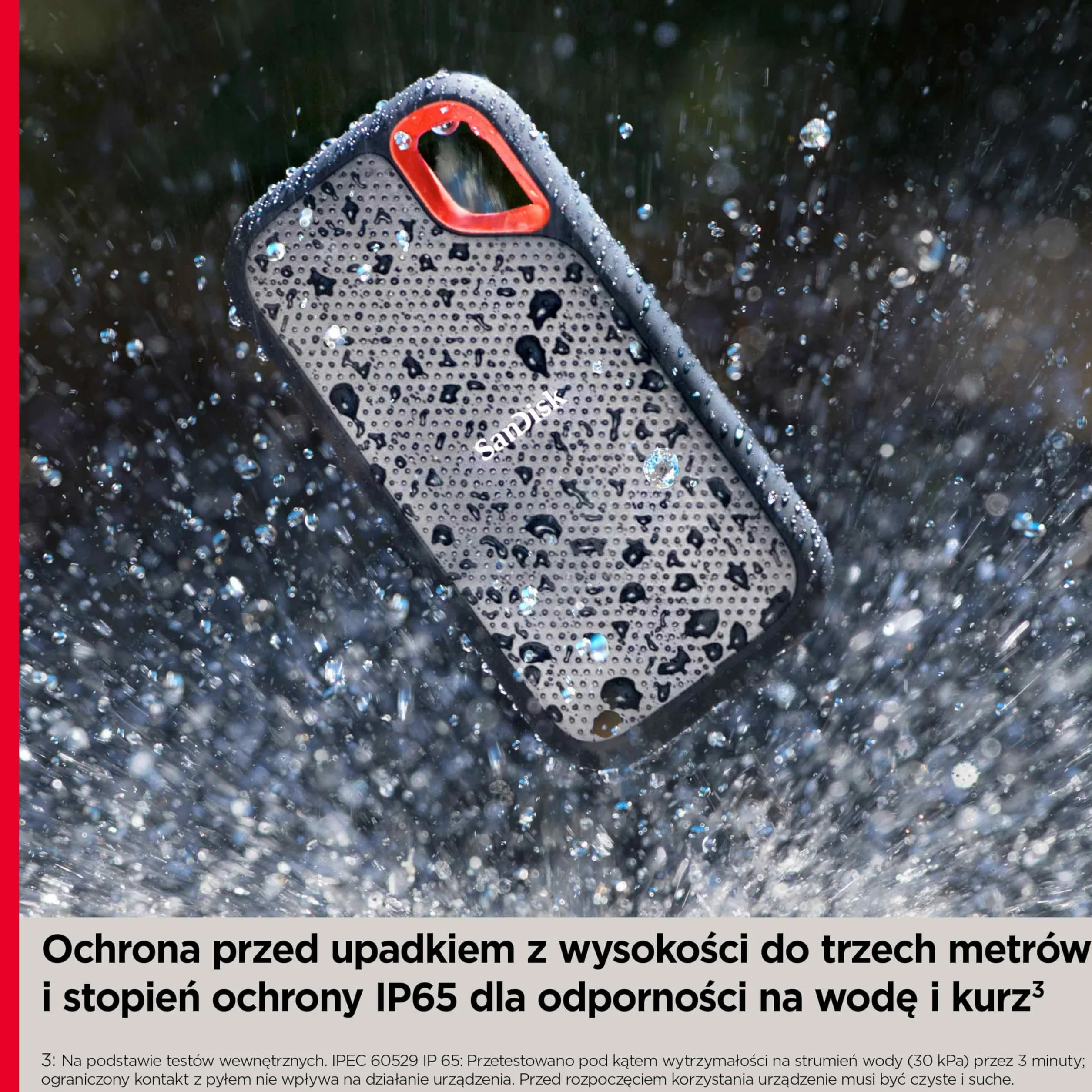 Sandisk Extreme SDSSDE61-2T00-G25 Dysk SSD 2 TB Granatowy/Czerwony